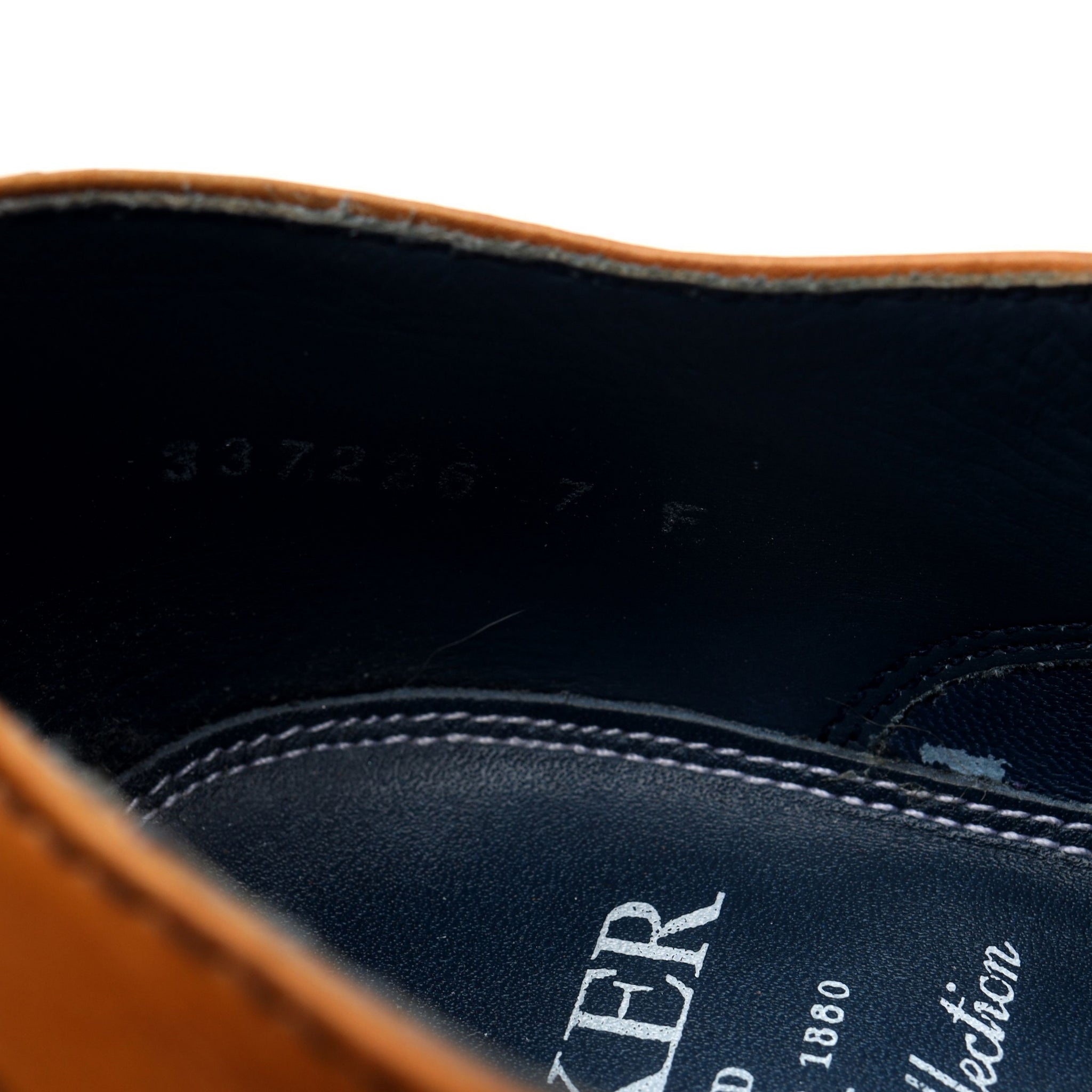 Barker Grant richelieu cuir marron clair UK 7