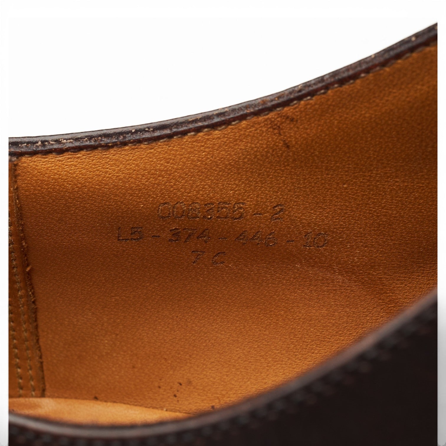 J.M. Weston 7 Oeillets richelieu cuir marron UK 7