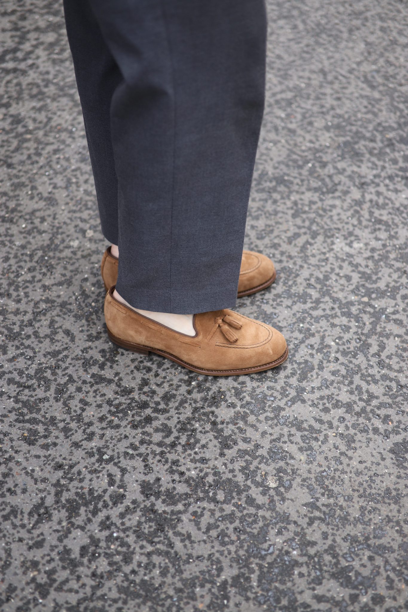 Malfroid Goodwood Superleggera mocassin pompons suède