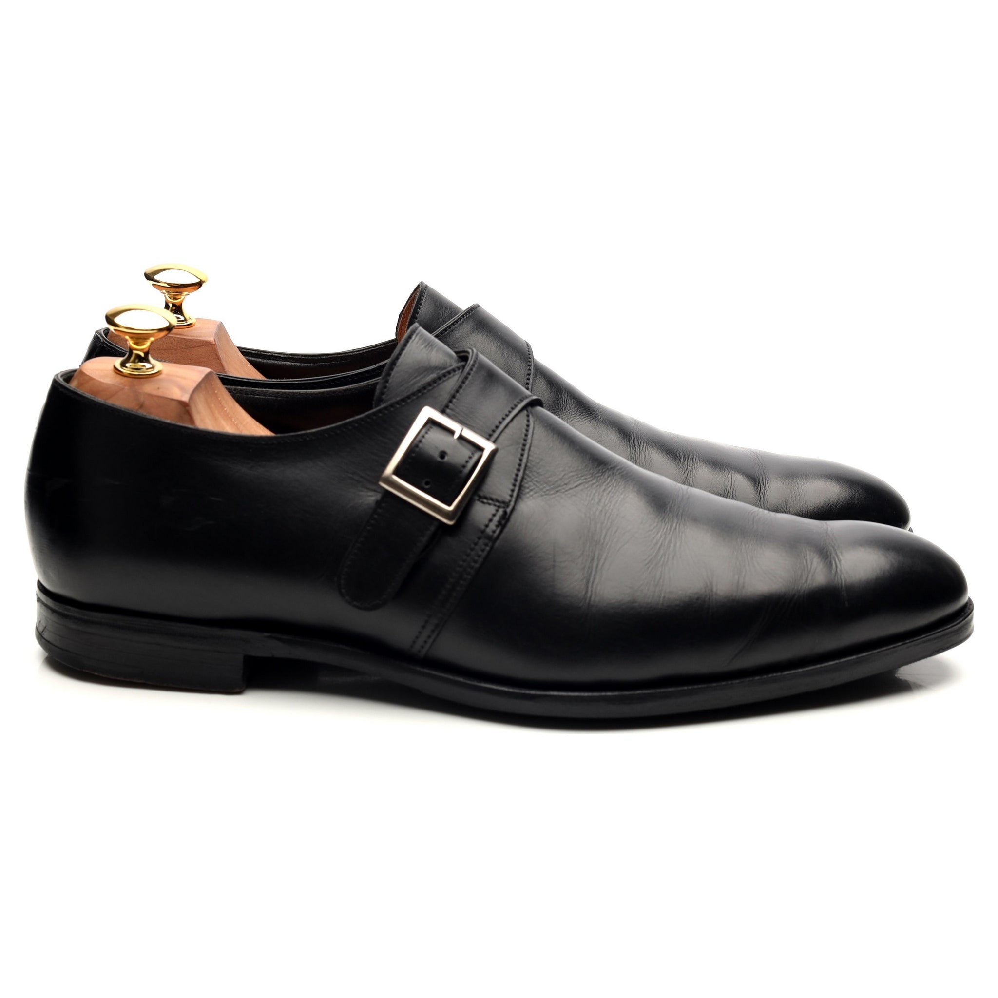 Crockett & Jones Savile 4 monk cuir noir UK 10
