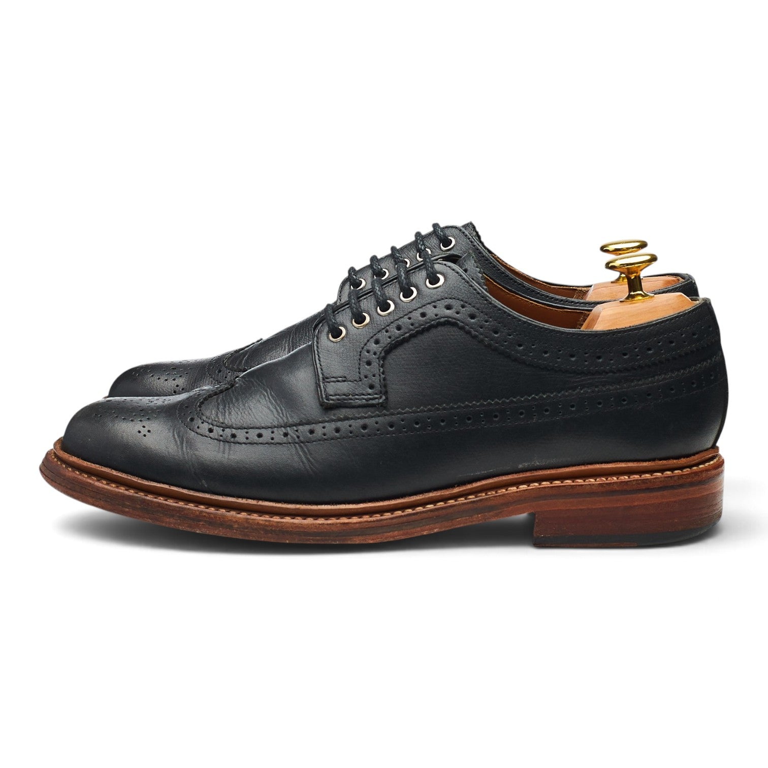 Grenson Sid derbies cuir grainé noir pointure UK 7