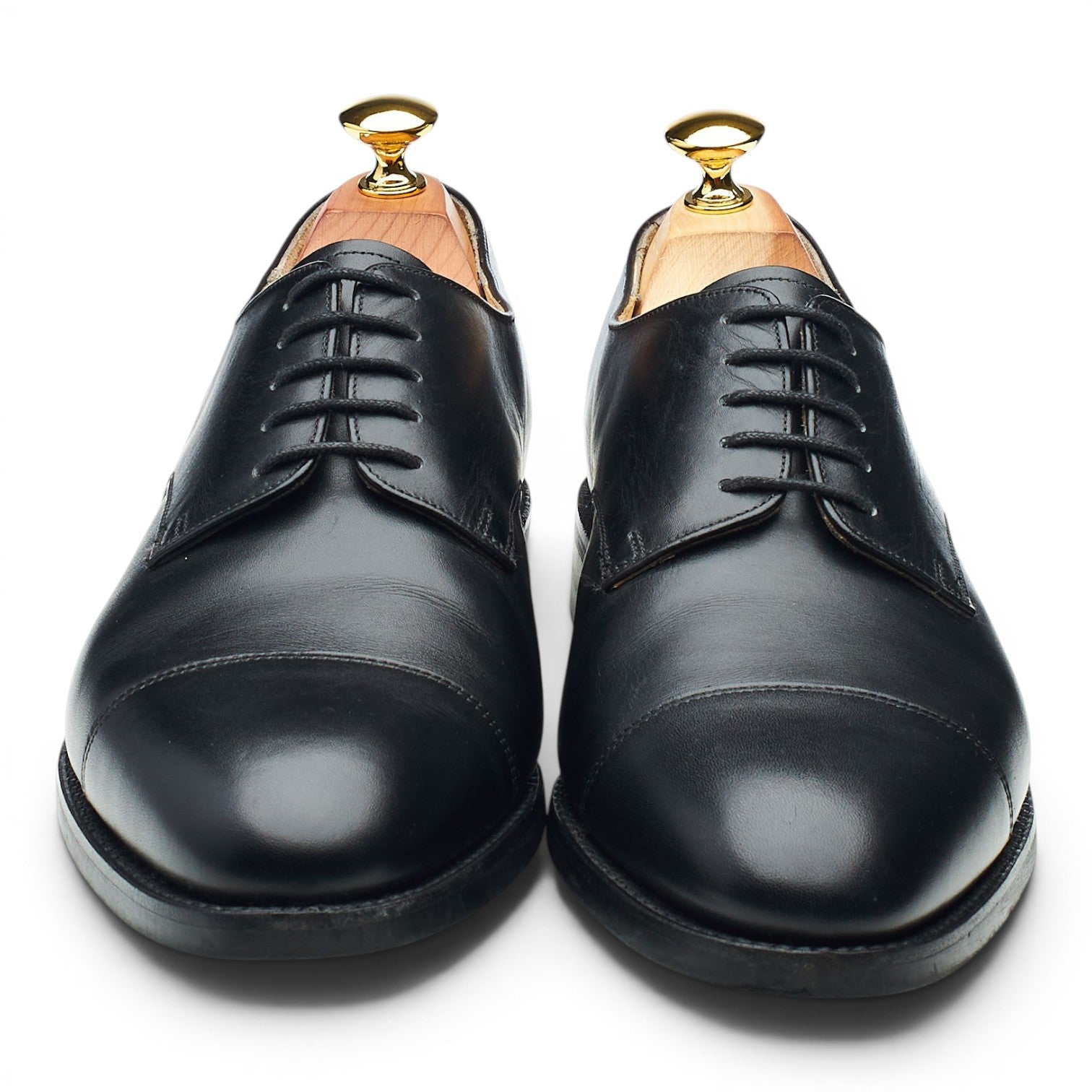 Barker derby cuir noir pointure UK 7.5 semelle gomme