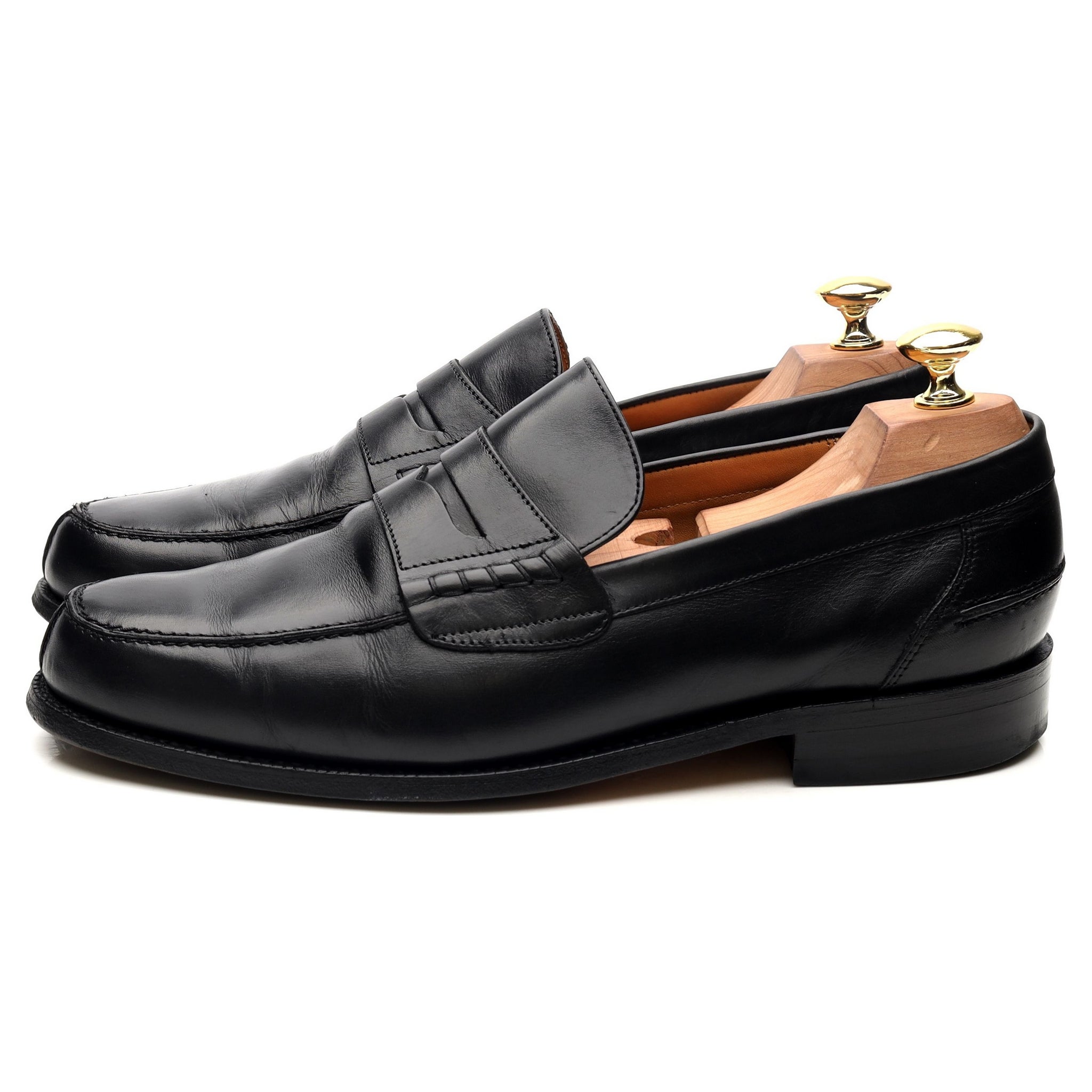 Mocassins Barker Barton cuir noir pointure UK 8 largeur G
