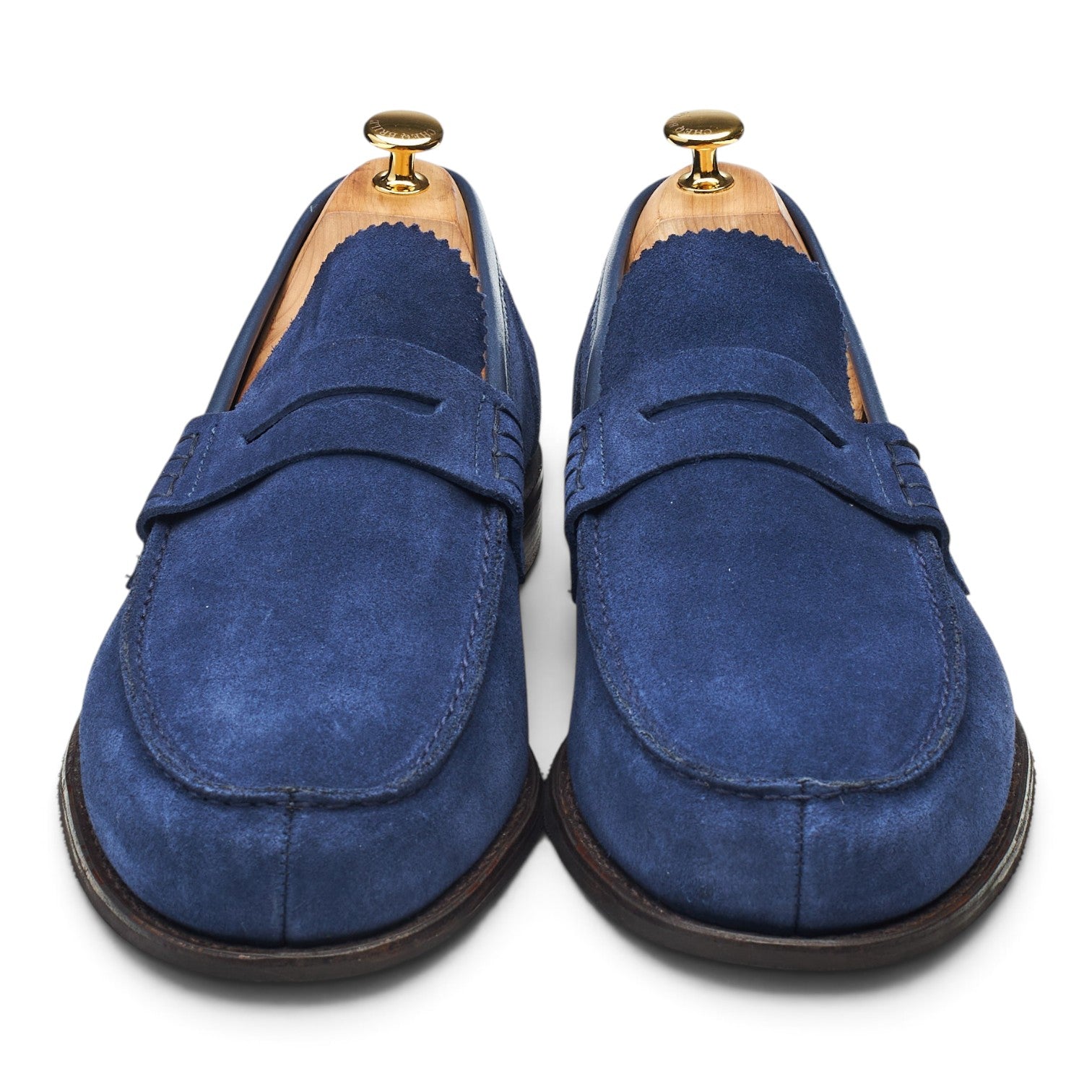 Cheaney Dover D mocassins suède bleu pointure UK 12