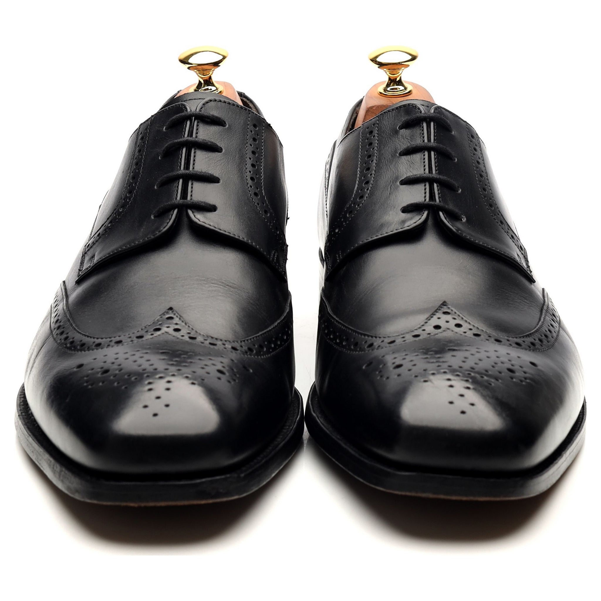 Barker Toddington derby brogue cuir noir UK 10 large