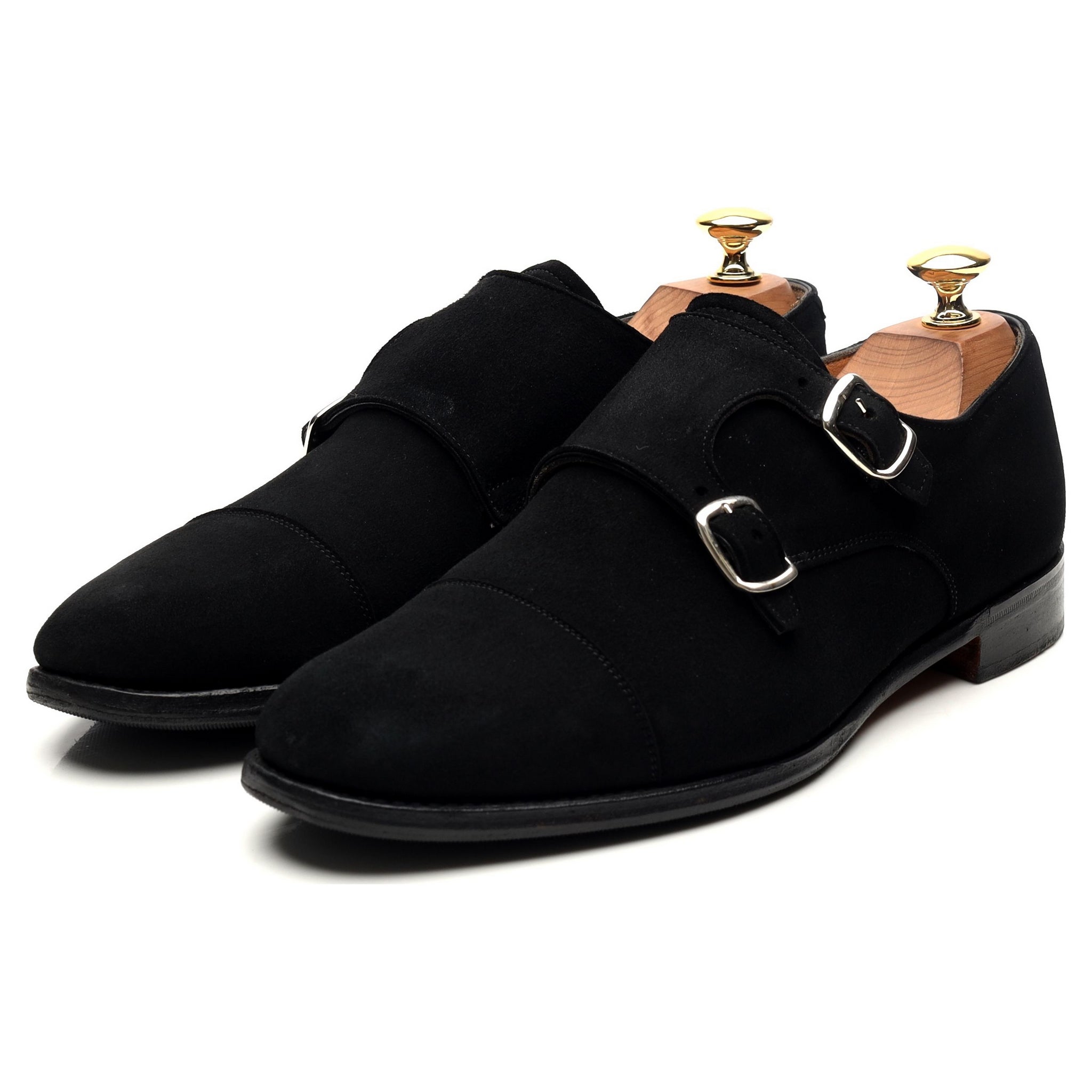 Cheaney Emily derbies double boucle daim noir pointure UK 6,5