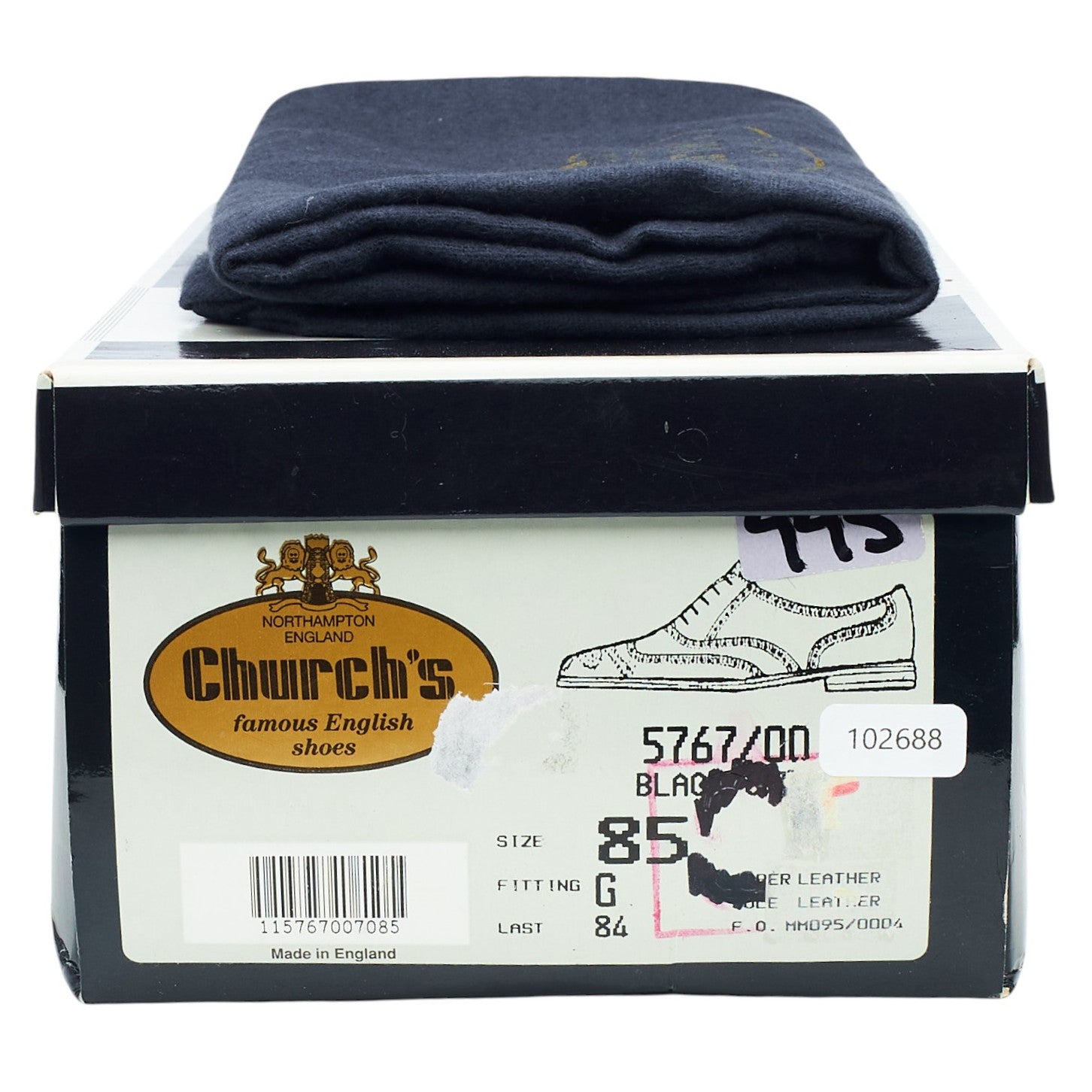 Church's richelieu brogues cuir noir 8,5