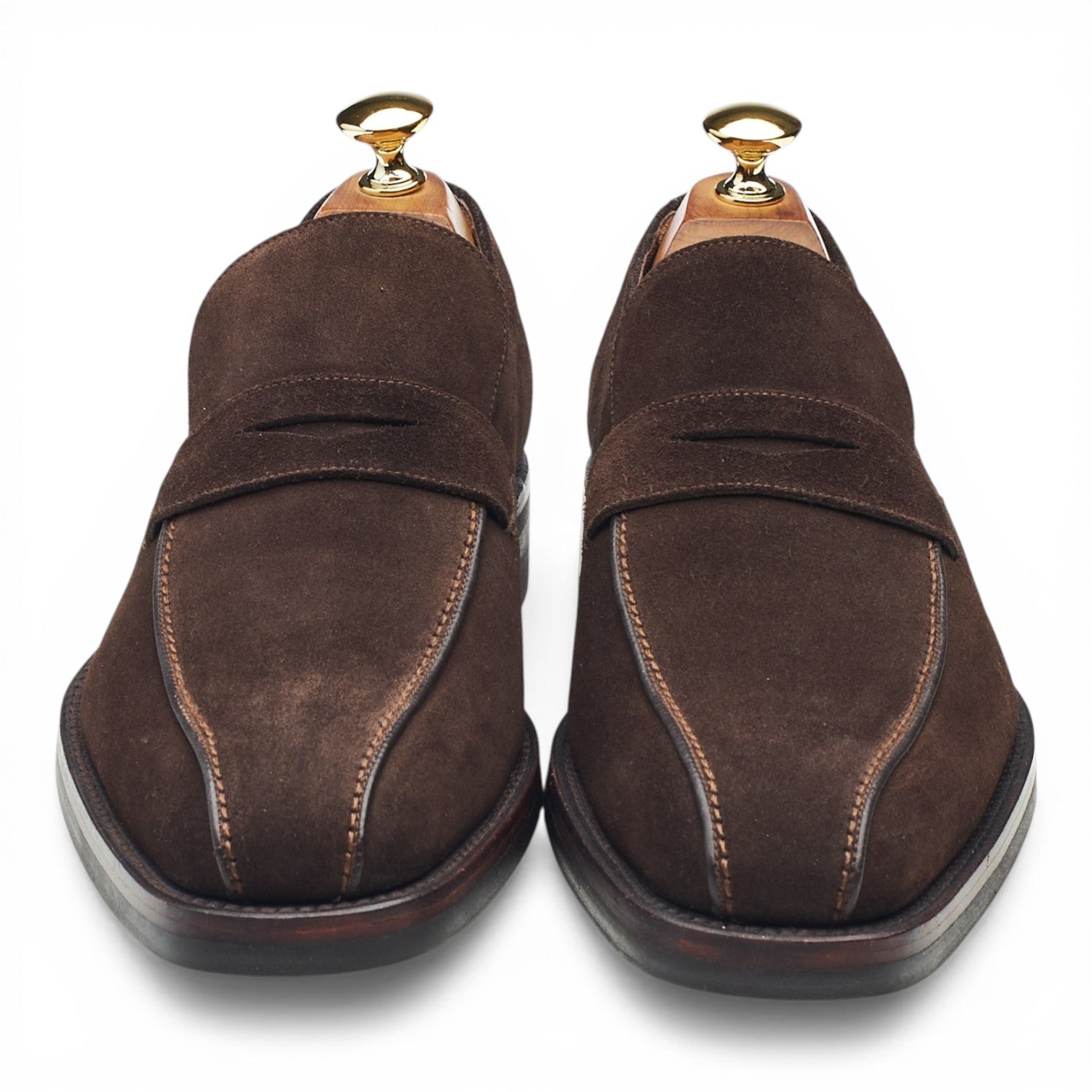 Shipton & Heneage Seville mocassin suède marron UK 6,5