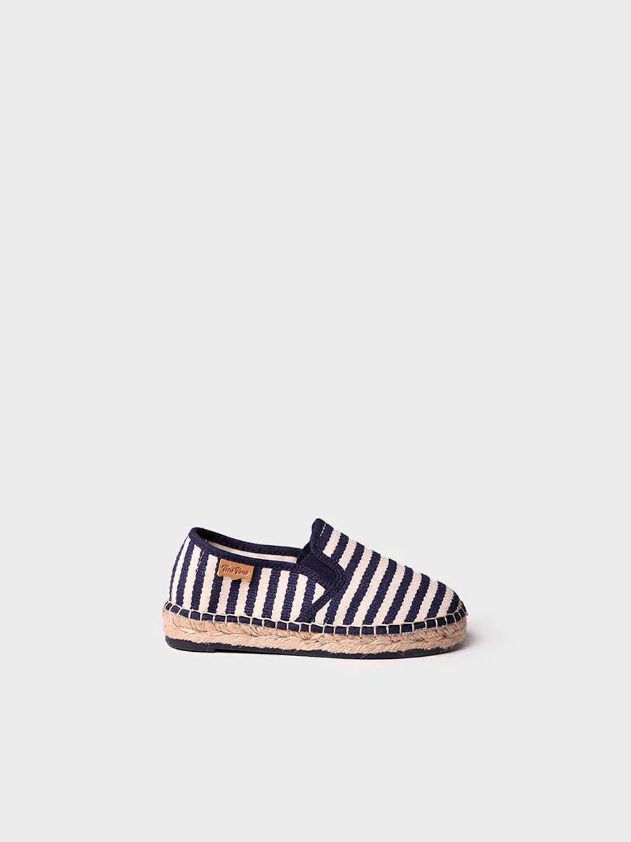 Toni Pons Efes-DD espadrilles toile garçon marine rayées