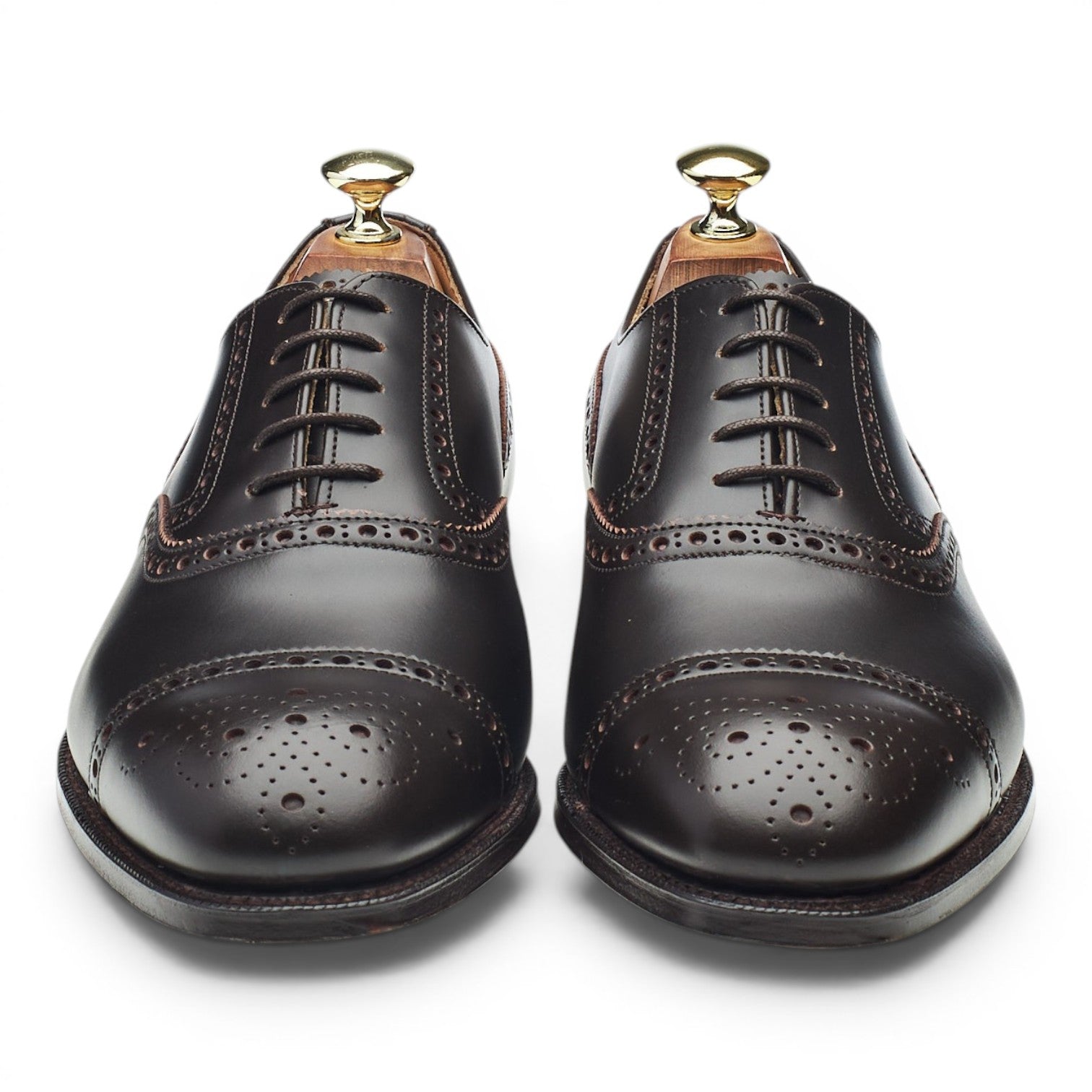 Cheaney 2873 richelieu brogue cuir marron UK 7.5