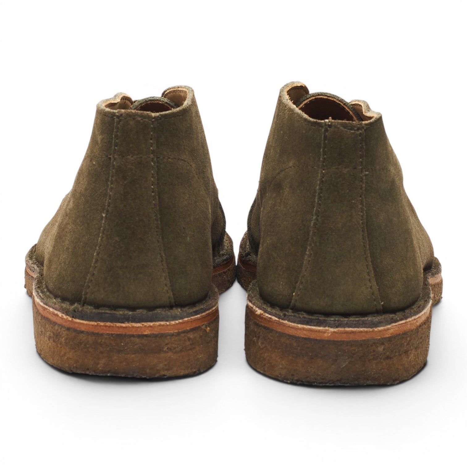 Drake's Crosby bottines chukka daim vert 7.5