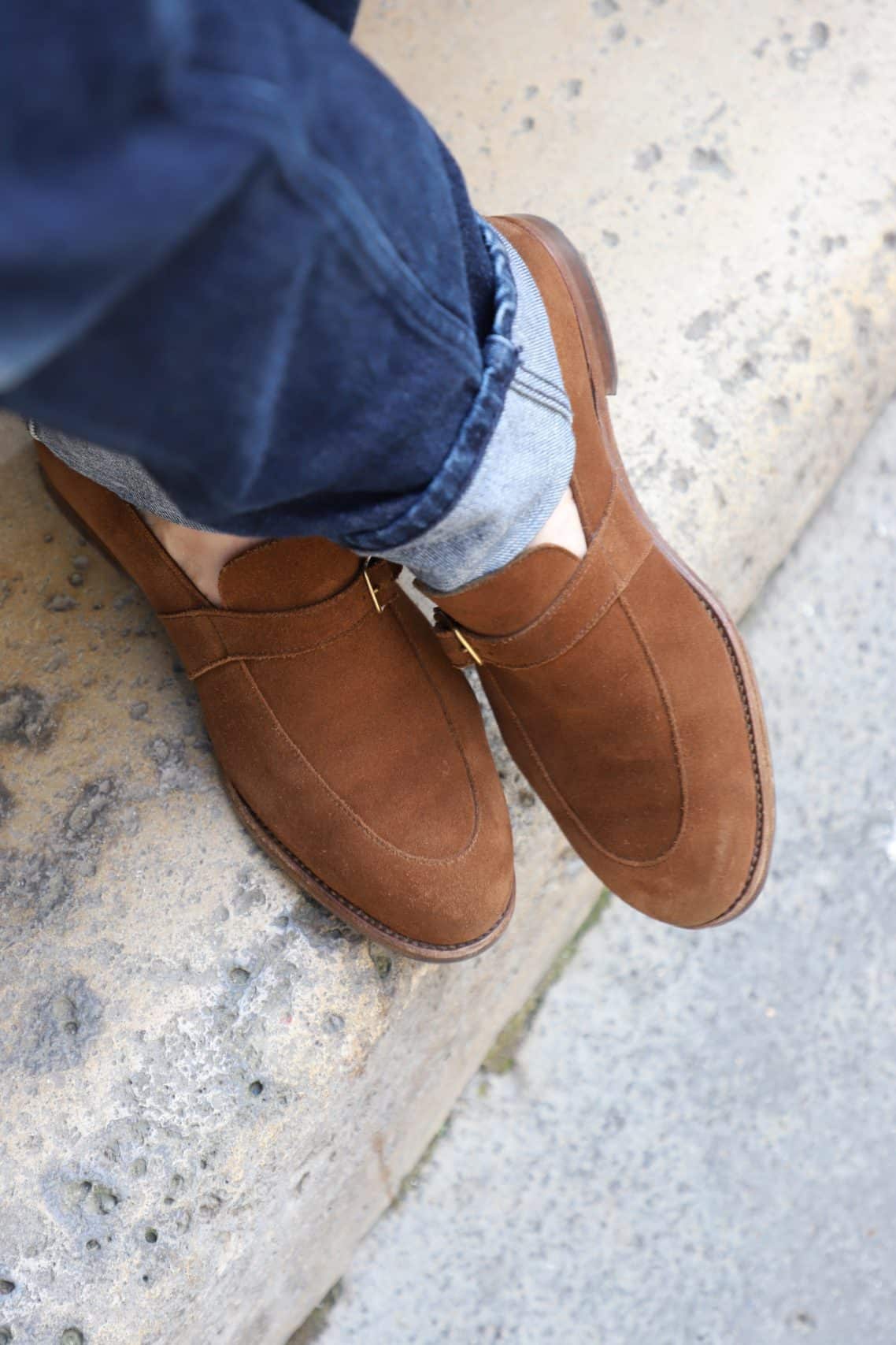 Malfroid Villalys Superleggera mocassins suède boucle