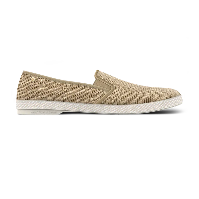 Rivieras Classic Nudude Biais espadrilles beige raphia