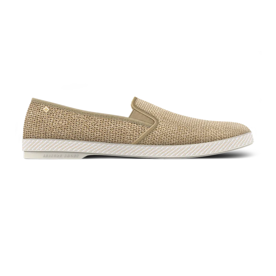 Rivieras Classic Nudude Biais espadrilles beige raphia