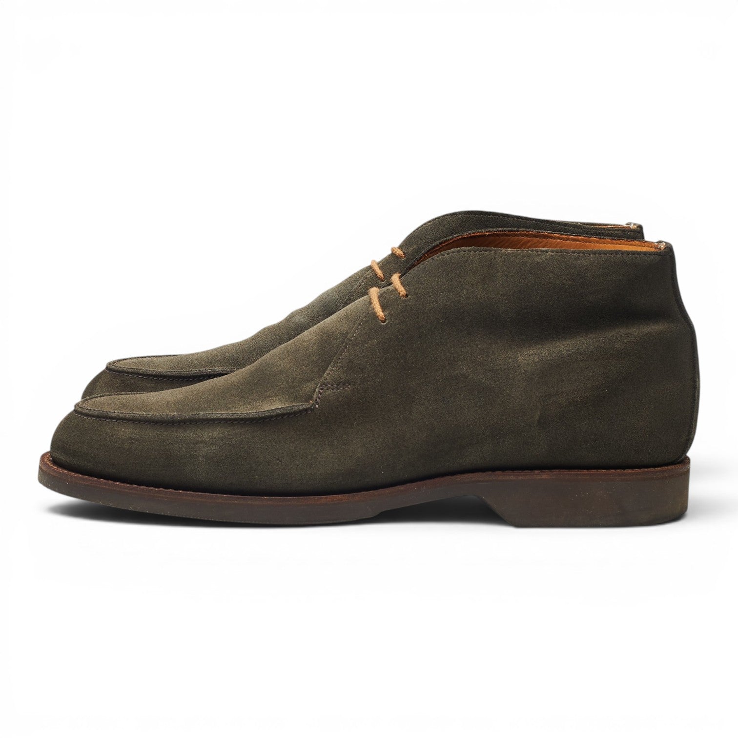 Crockett & Jones Bibury boots chukka daim vert UK 7.5