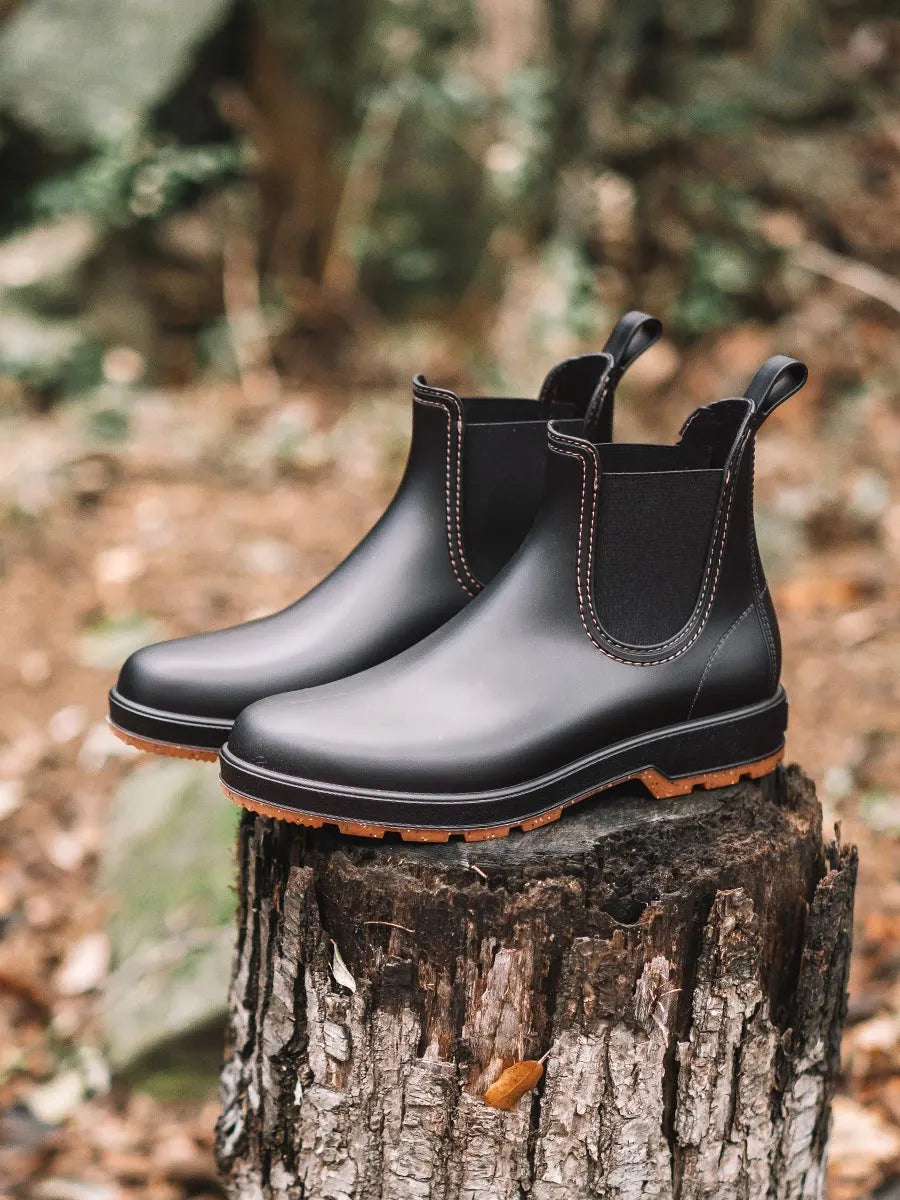 Toni Pons Burton bottine pluie homme caoutchouc noir