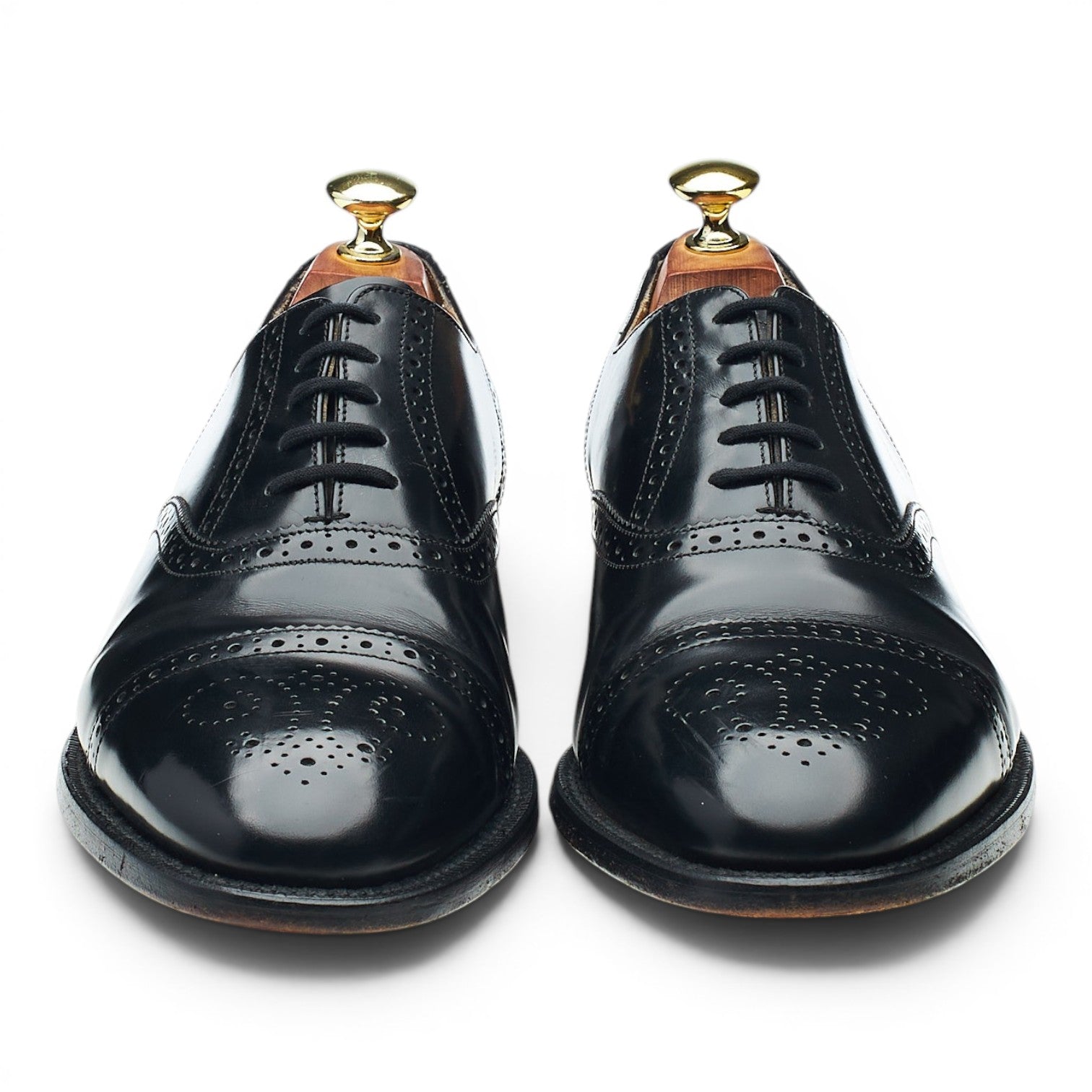 Barker Alfred richelieu brogue cuir noir 7.5 G