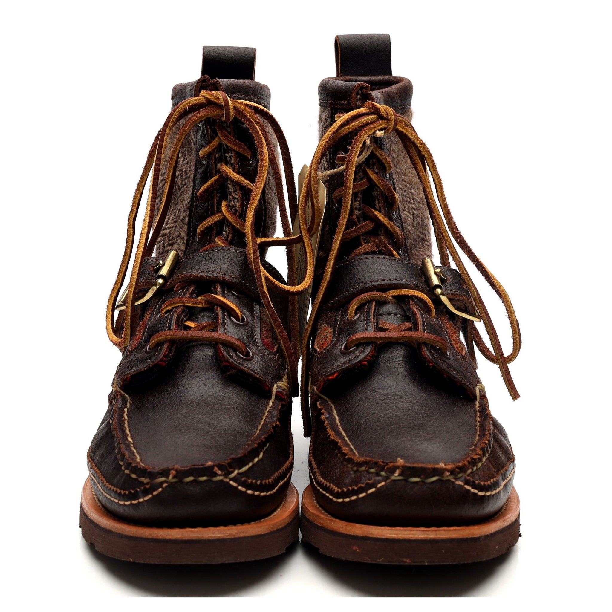 Yuketen Maine Guide bottes cuir marron pointure UK 7