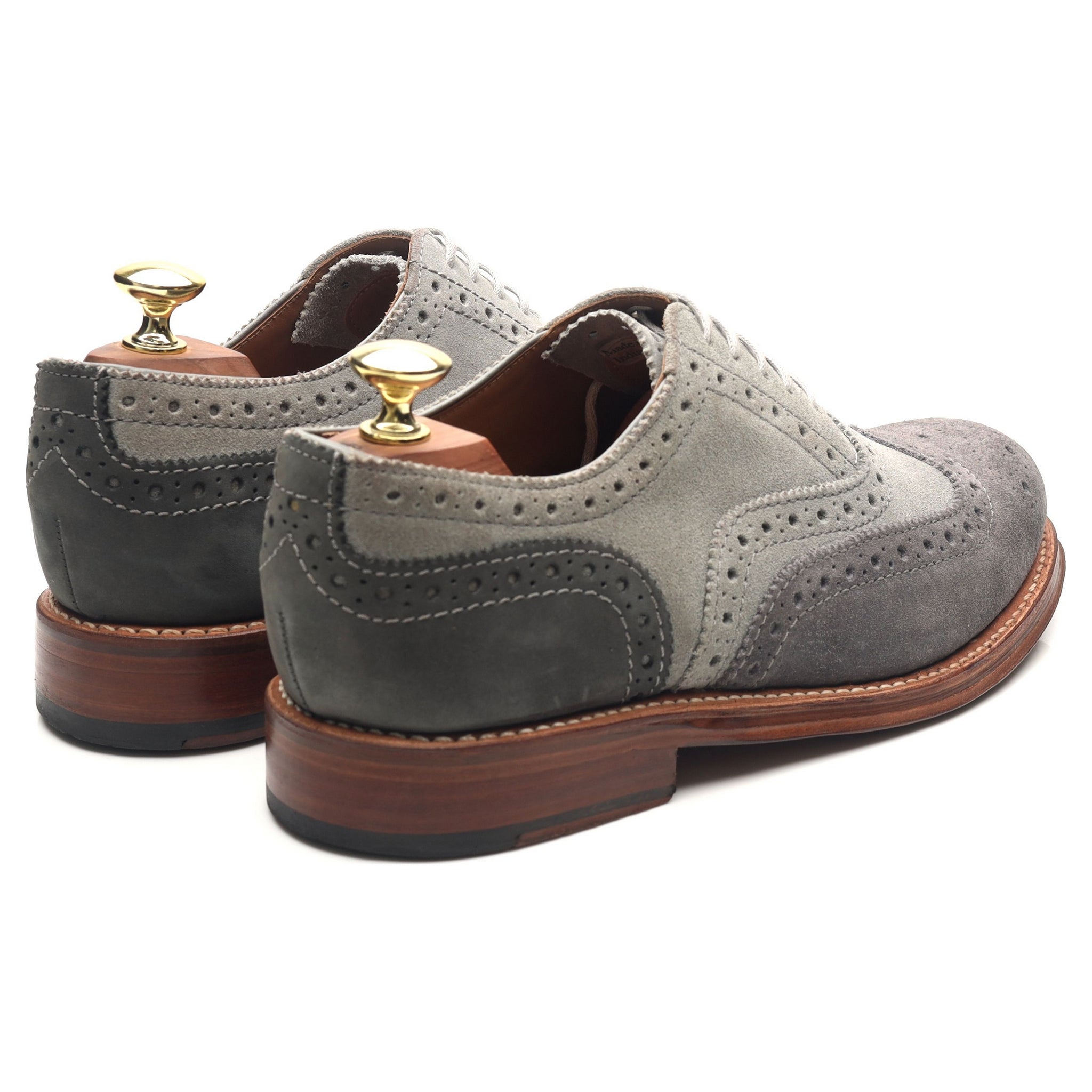 Grenson Stanley derbies suède gris UK 7