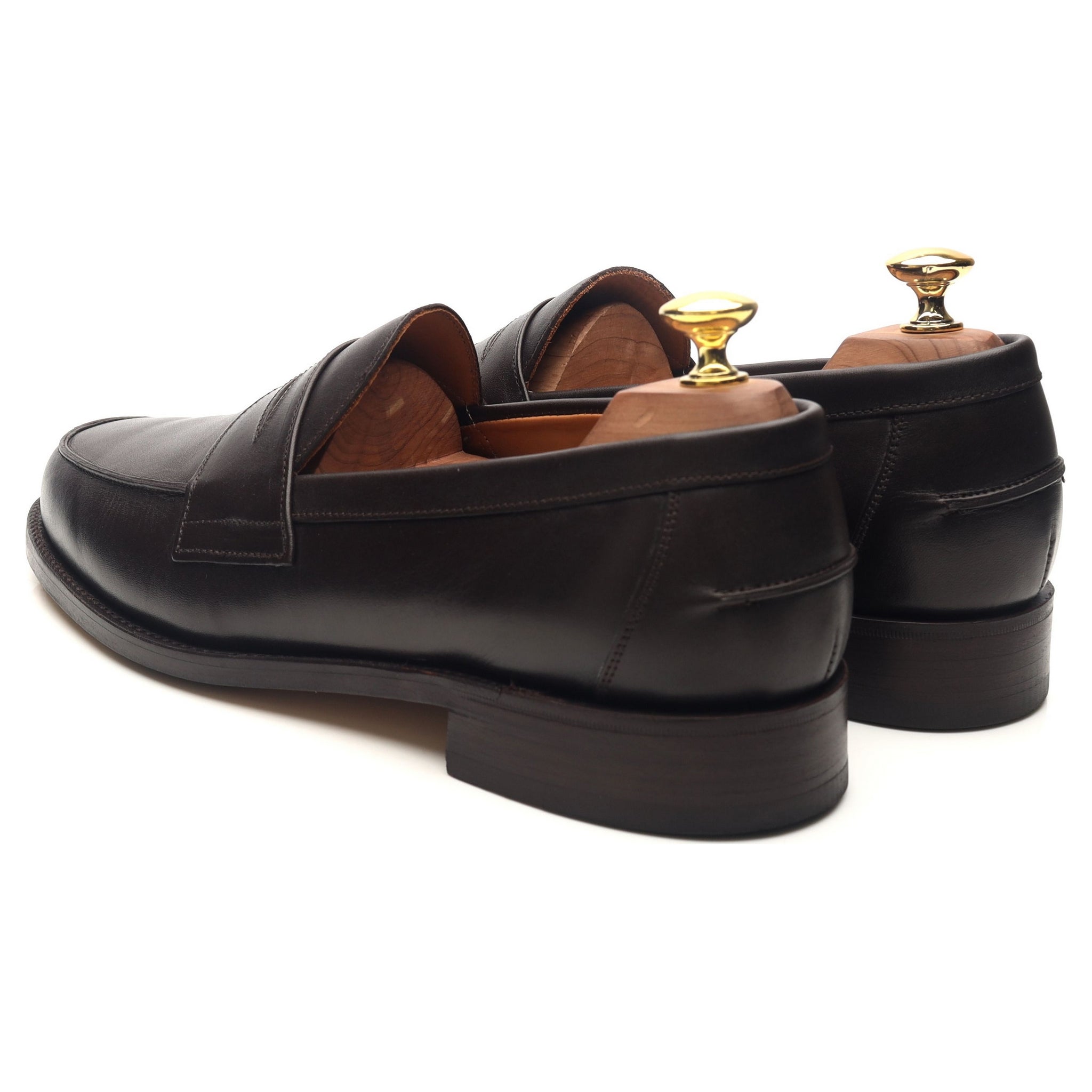Sanders Madrid mocassins cuir marron foncé UK 8.5
