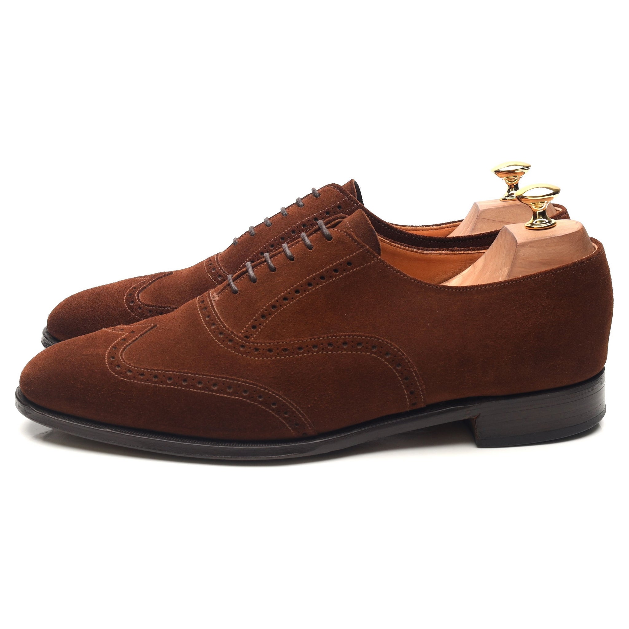 Grenson Vintage Brogues oxfords daim marron 10,5 UK