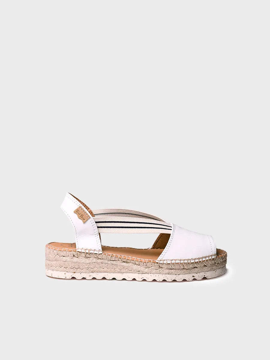 Toni Pons Estel-SW sandales compensées jute blanc