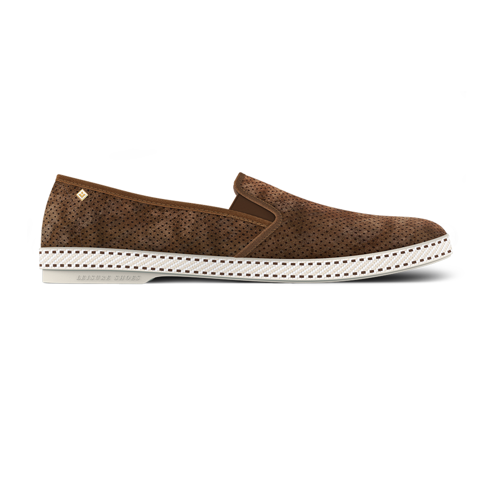 Rivieras Classic espadrilles marron suède cuir
