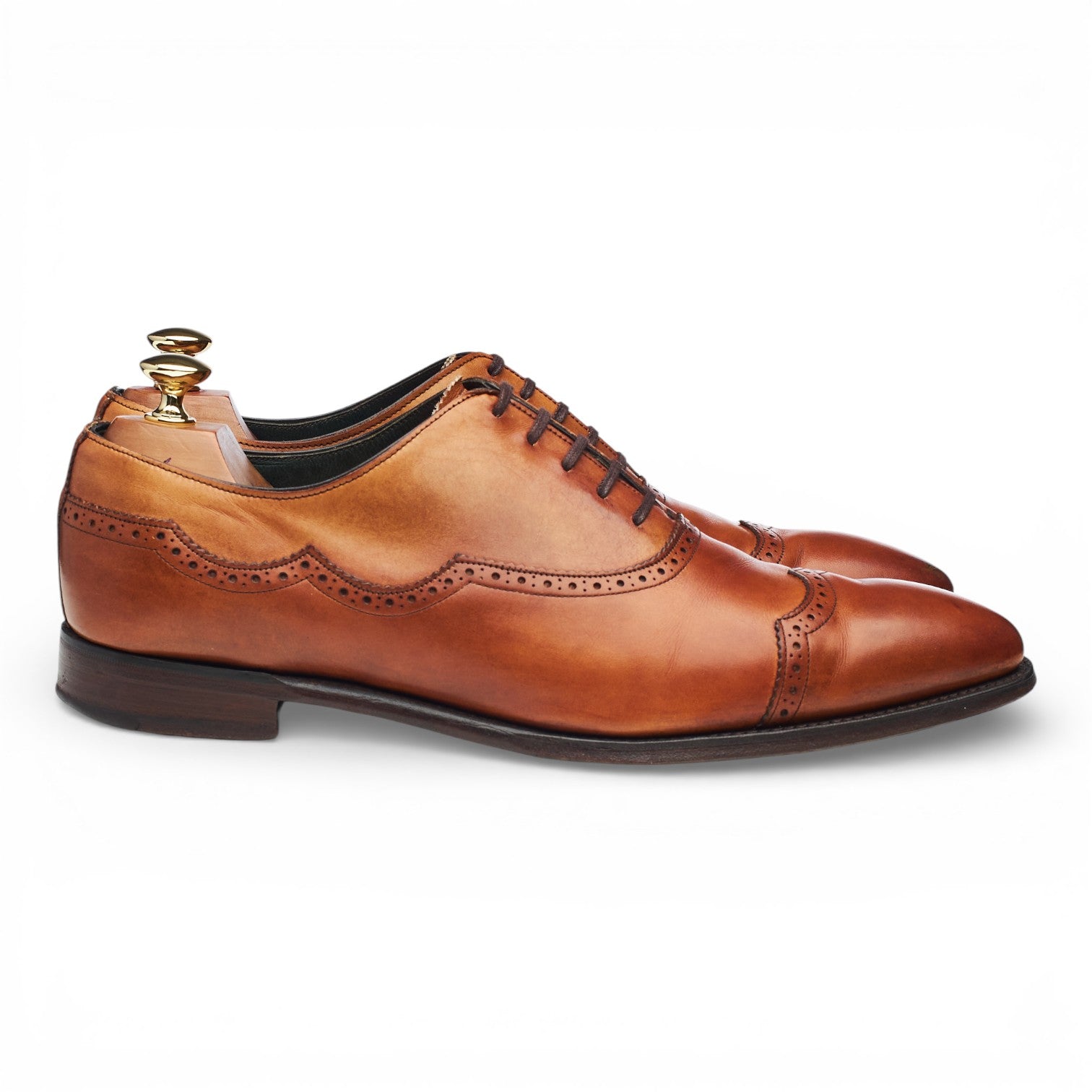 Cheaney Cardiff richelieu brogue cuir marron clair UK 9 F