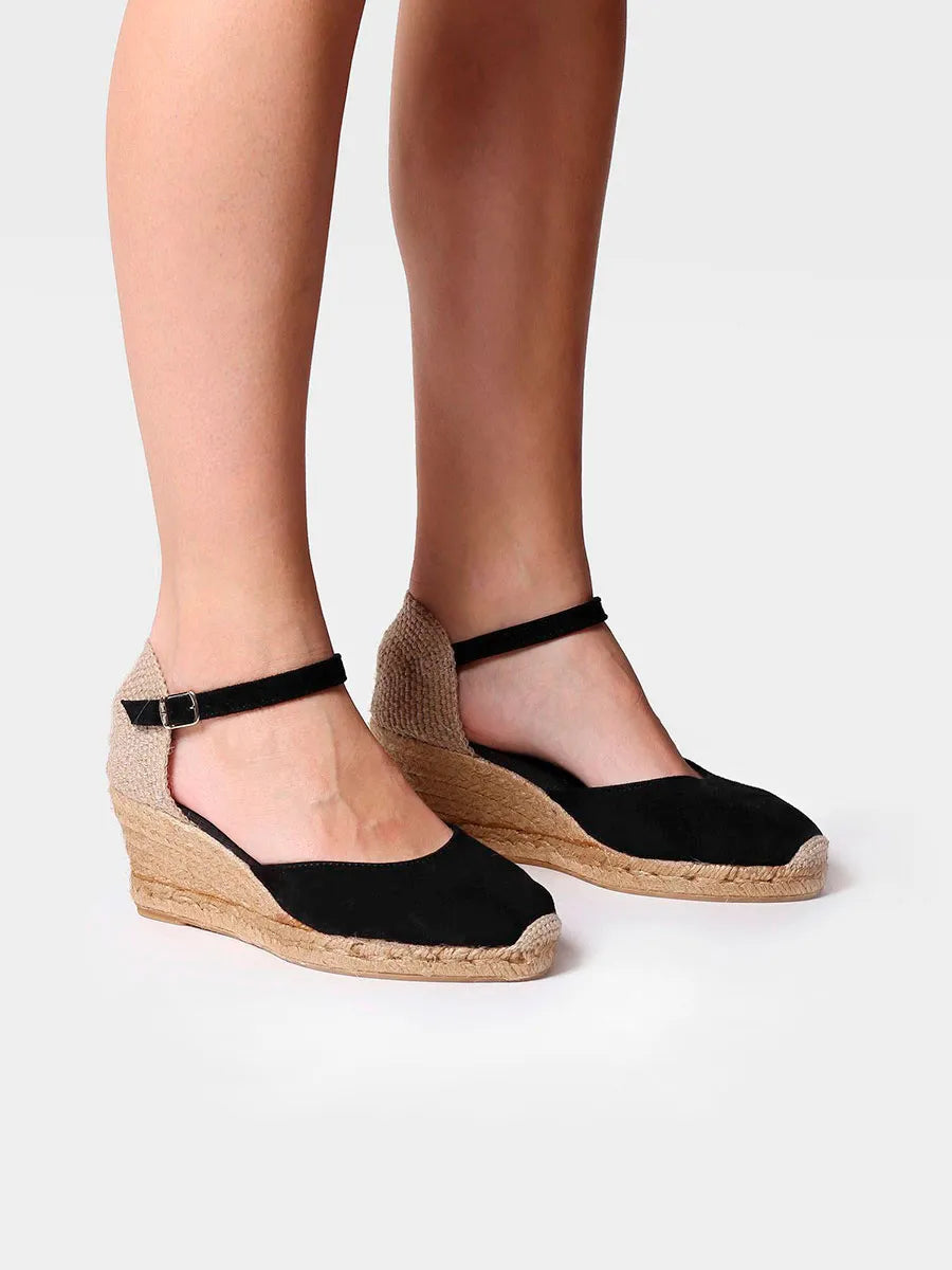 Toni Pons Lloret-5 espadrille femme noire 7 cm