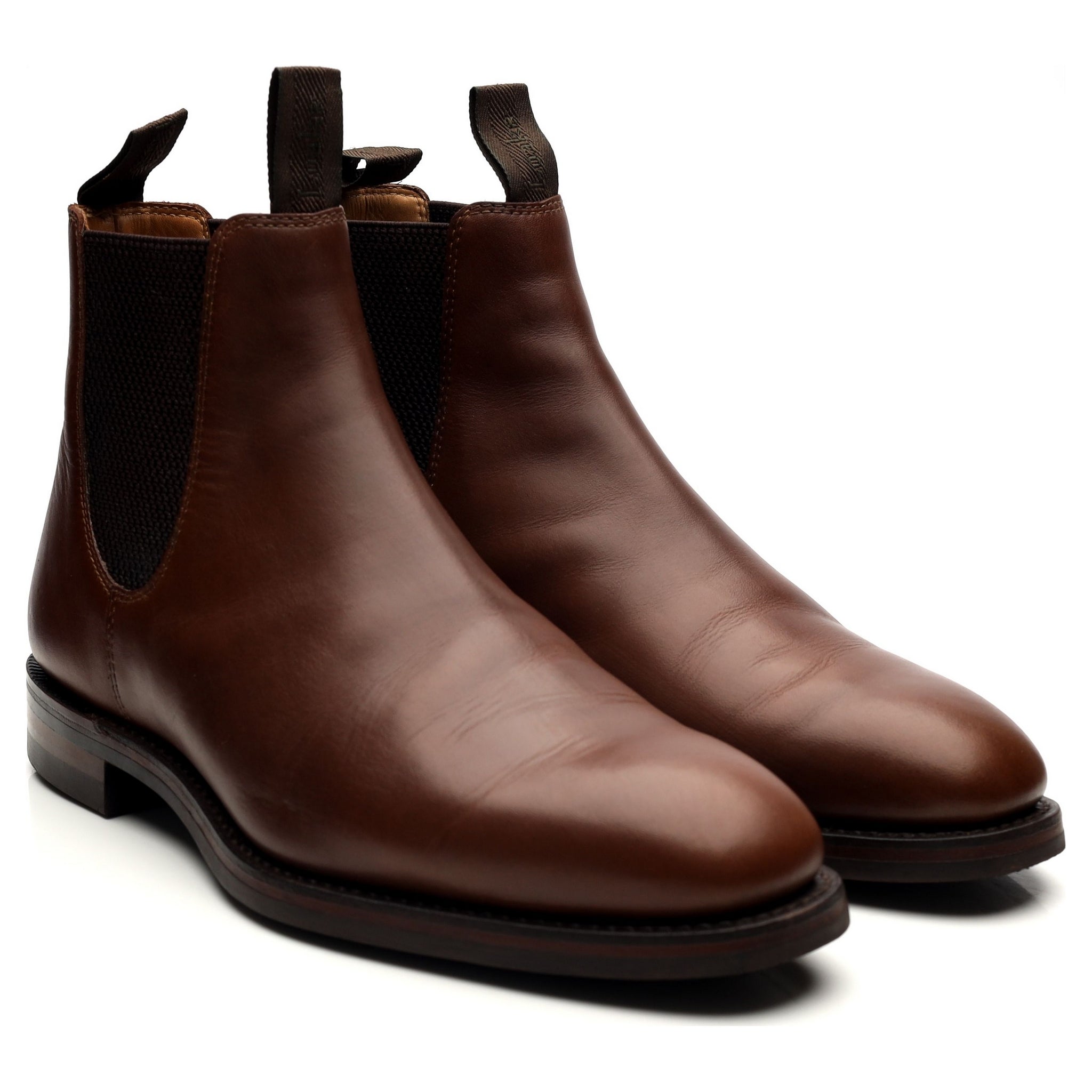 Loake 1880 Chatsworth bottines chelsea cuir marron UK 7