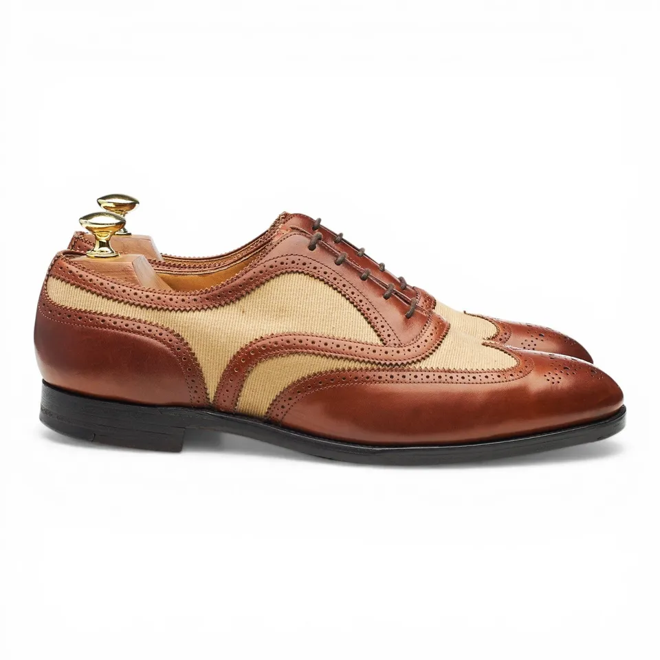 Edward Green Malvern oxford cuir marron pointure UK 8