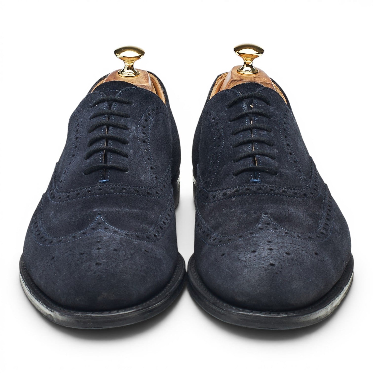 Church's Berlin richelieu daim bleu marine 9,5 UK brogue