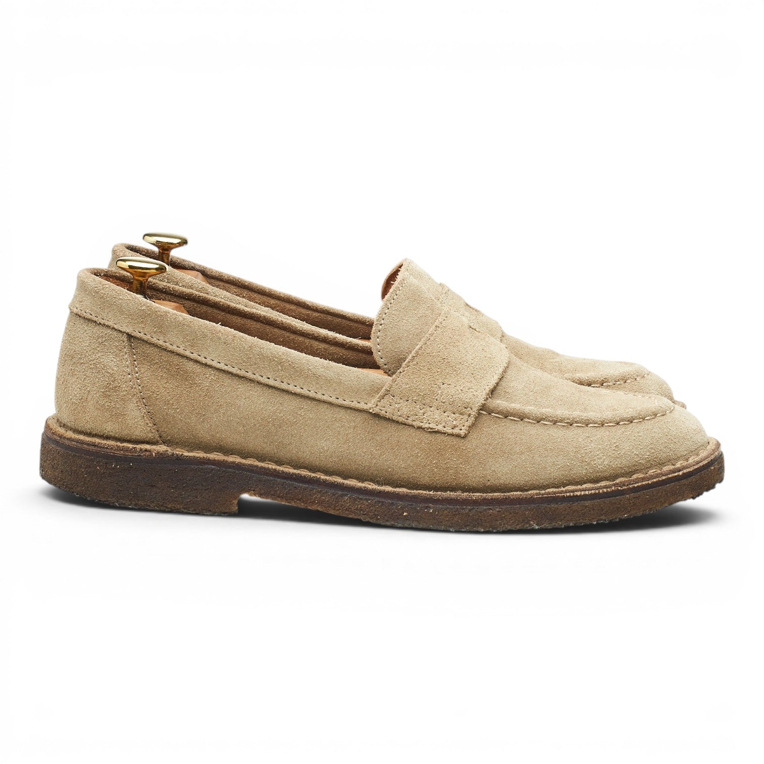 Drake’s Canal mocassin daim sable UK 8