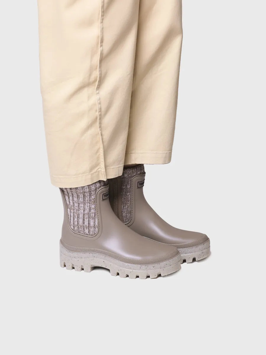 Toni Pons Camos botte pluie femme taupe imperméable