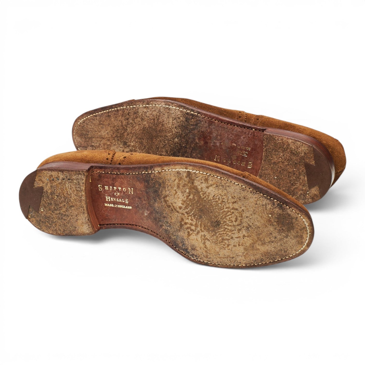 Shipton et Heneage Winchester richelieu suède marron UK 9