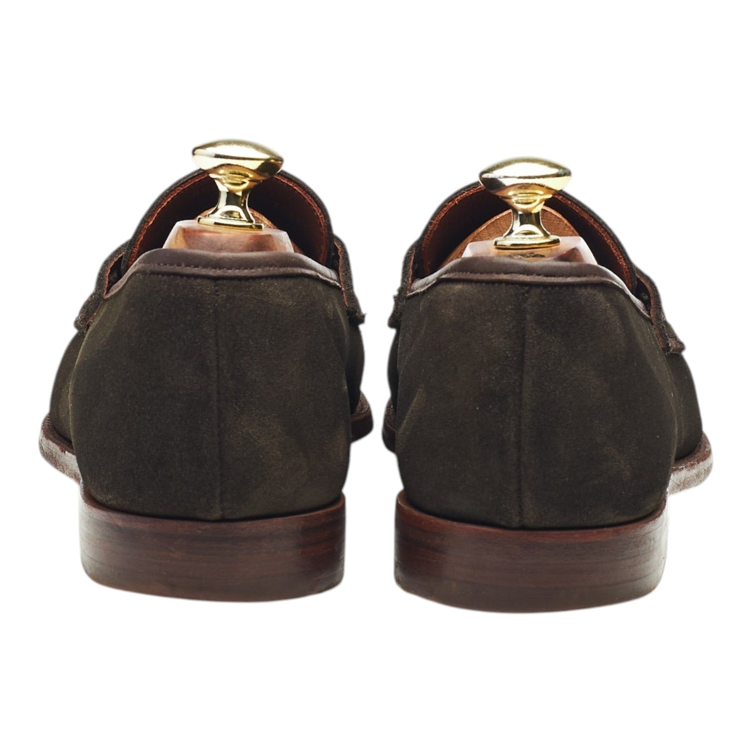 Crockett & Jones Seaton mocassins daim vert 7