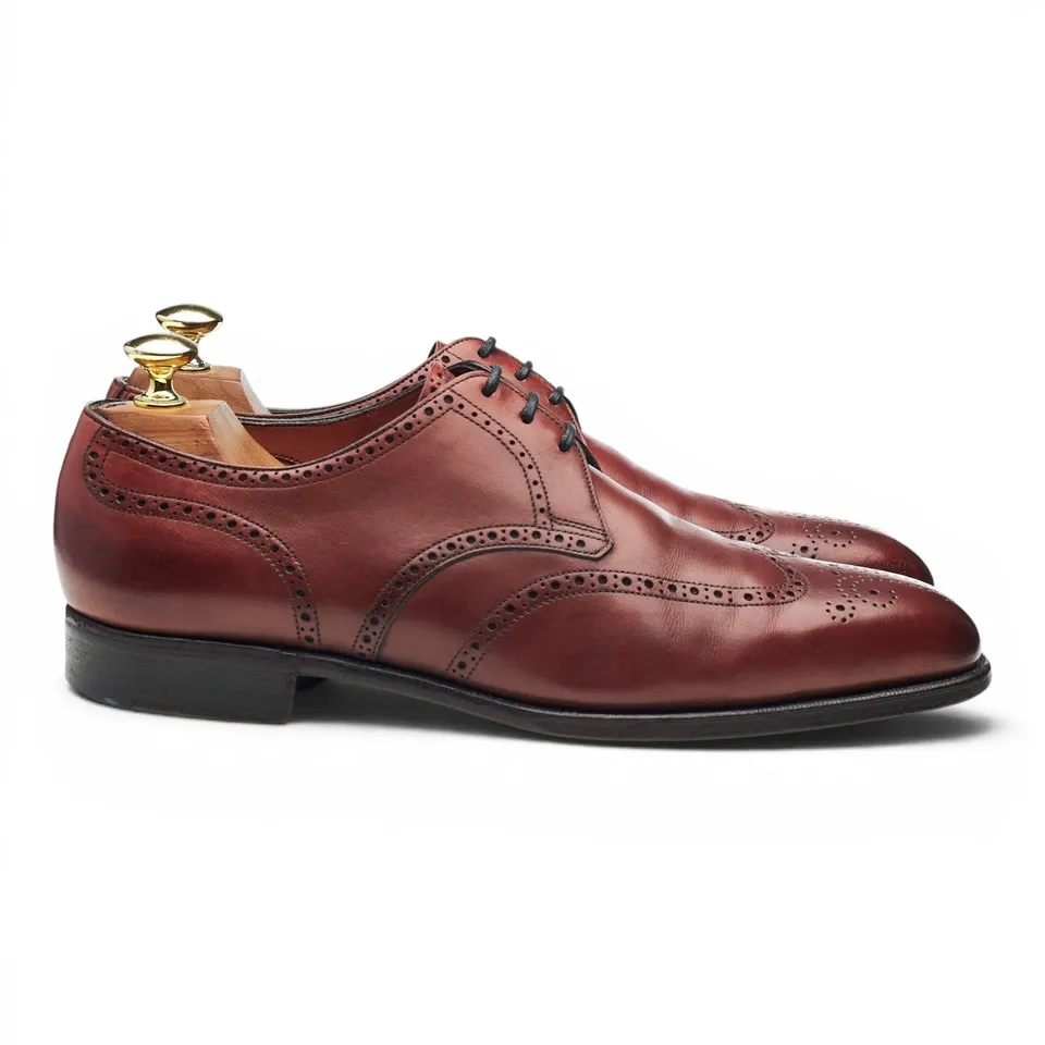 Edward Green Aberdeen derby cuir bordeaux pointure 7.5