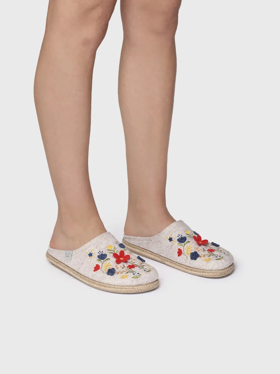 Toni Pons DELI-EF chaussons feutre fleurs femme