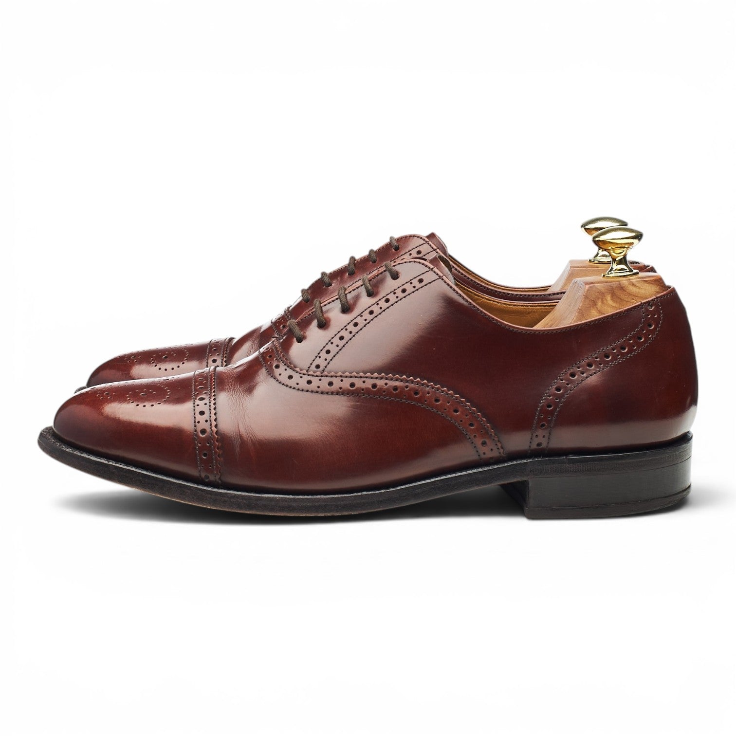 Barker Alfred oxford brogues cuir marron 7.5 large