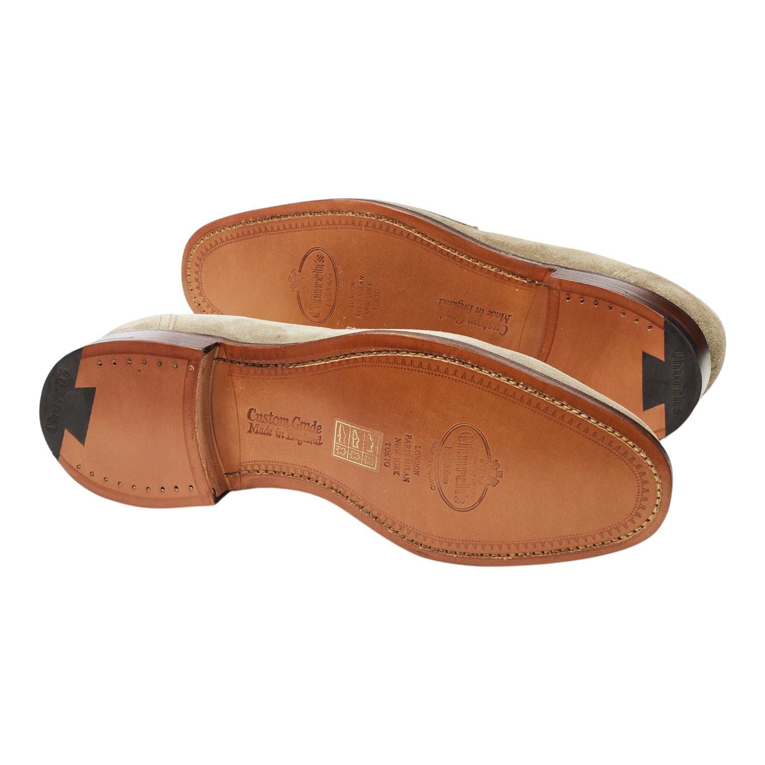 Church's Widnes mocassins daim pierre UK 6.5 large