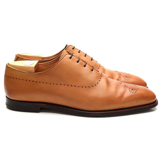 New & Lingwood richelieu cuir tan wholecut pointure 10