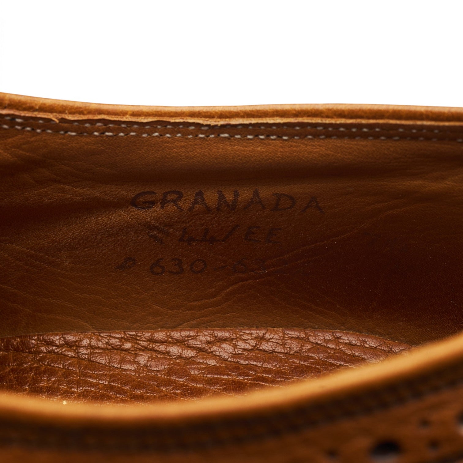 Cheaney Granada derby brogue cuir grainé marron pointure 7.5