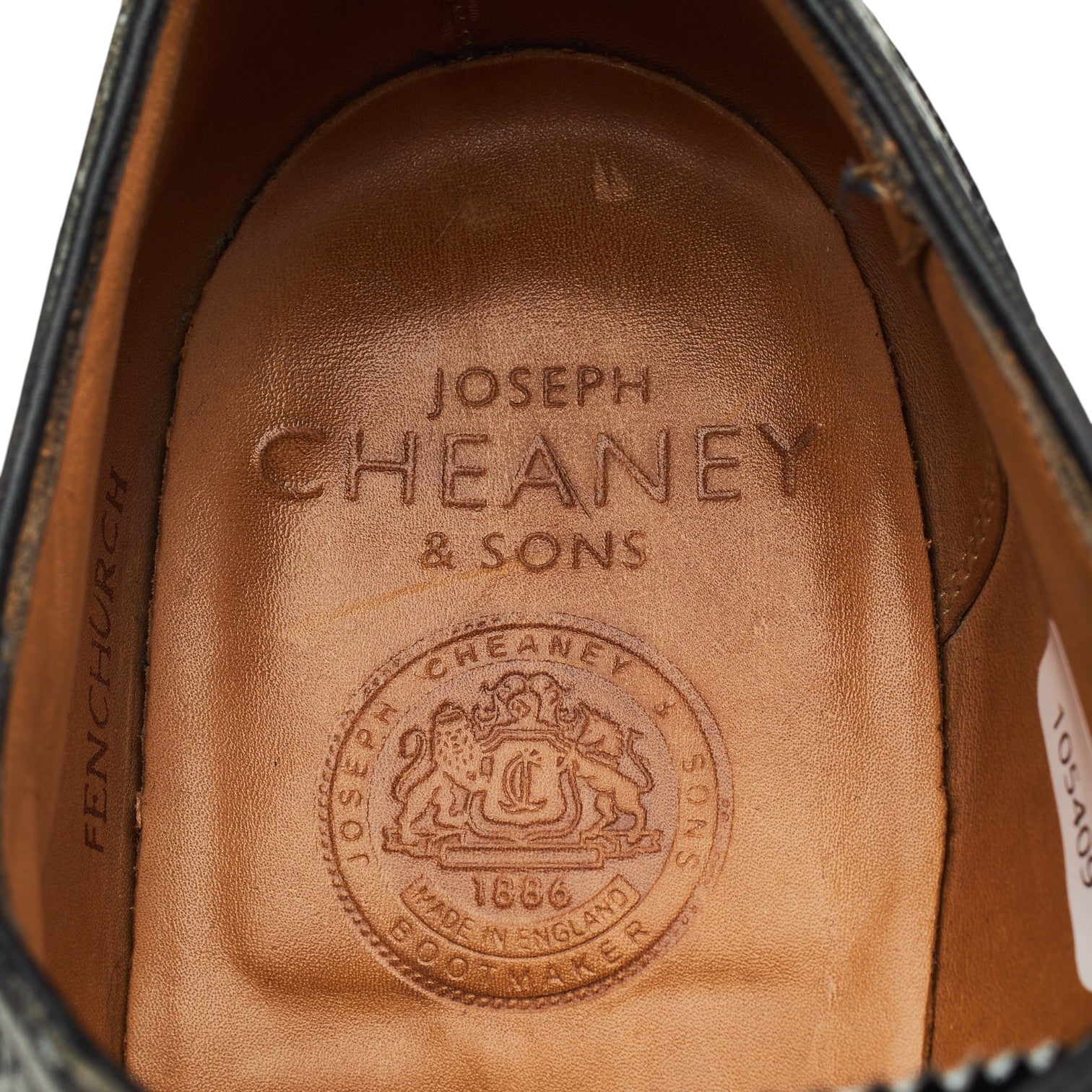 Cheaney Fenchurch richelieu cuir noir 9 UK