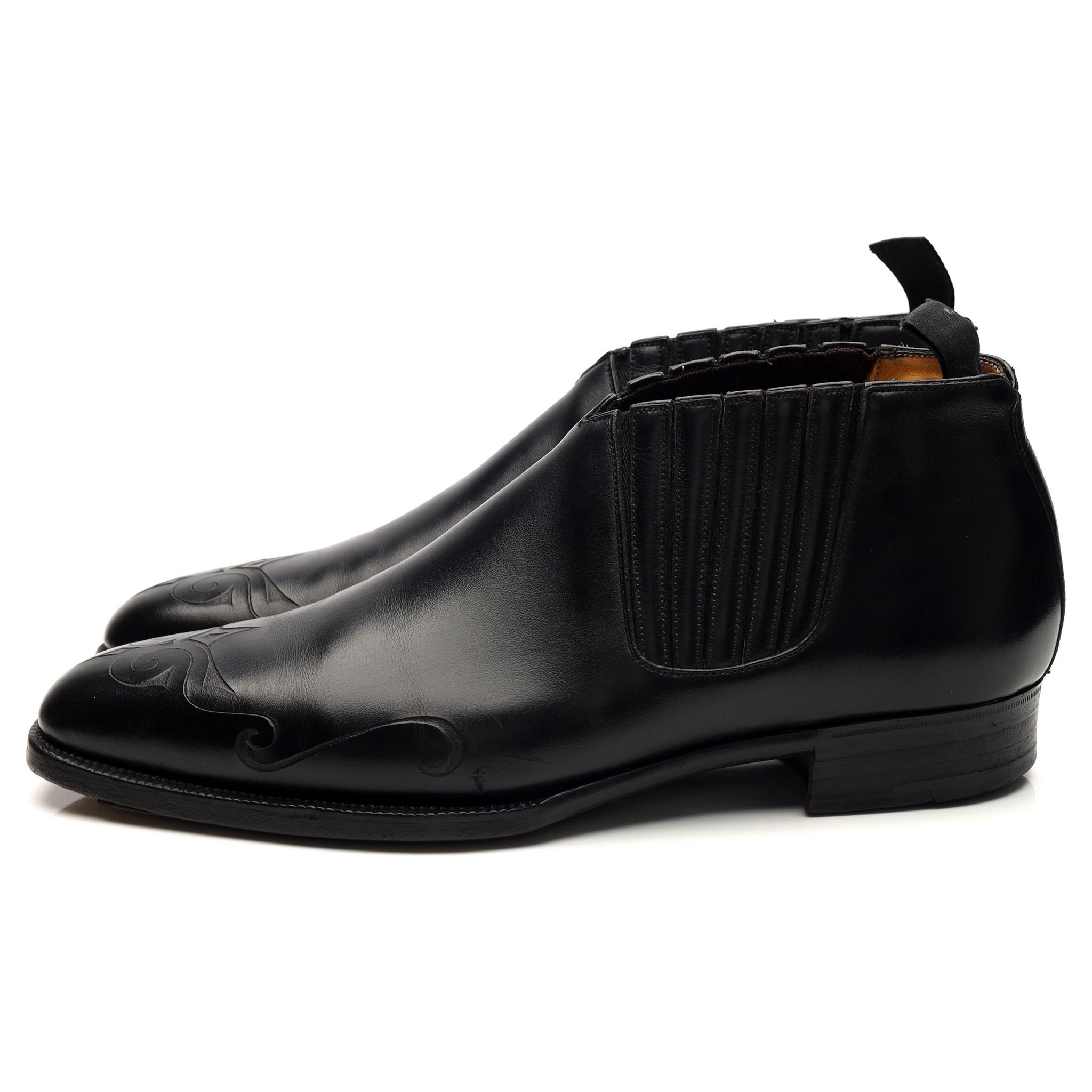 Gaziano & Girling boots cuir noir sur-mesure 6 UK