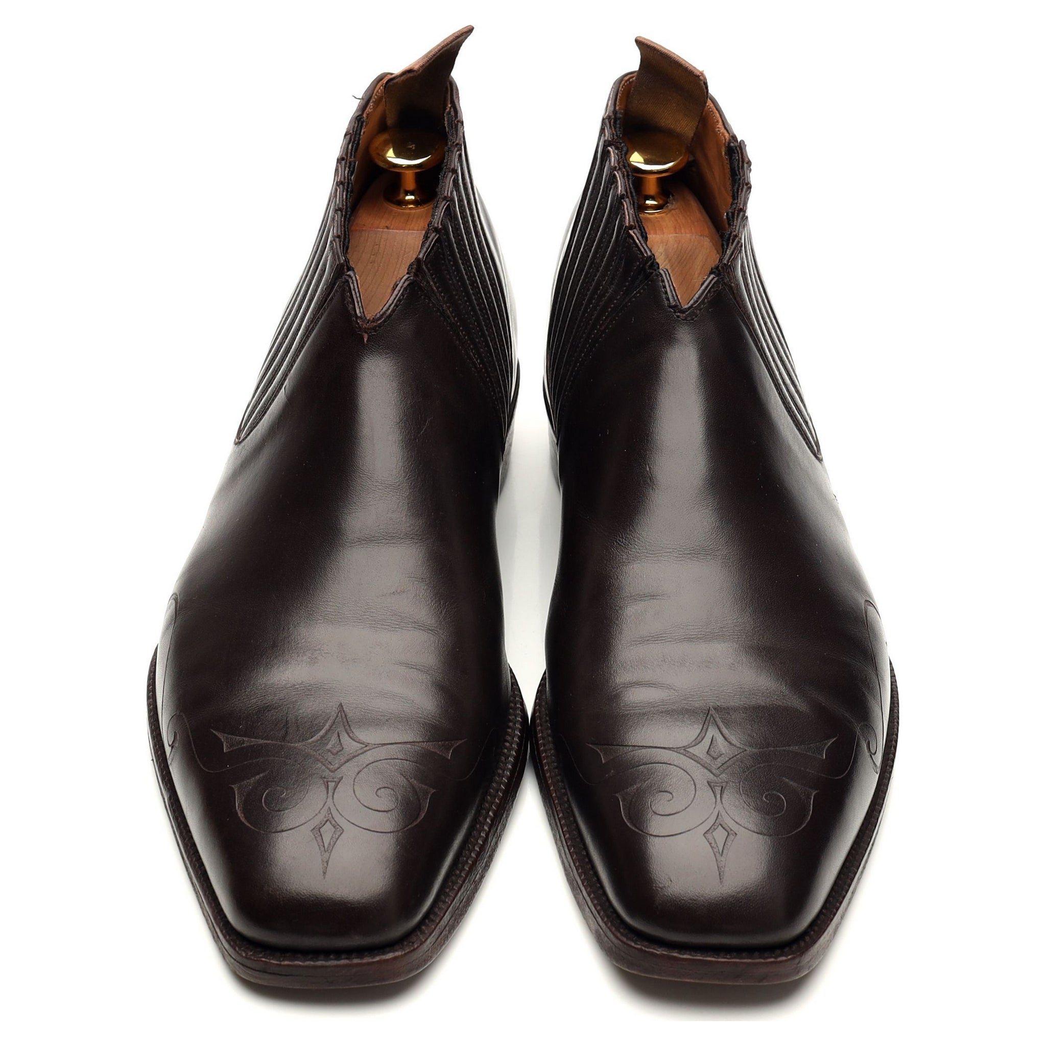 Gaziano Girling Bespoke bottines cuir marron UK 6 chelsea