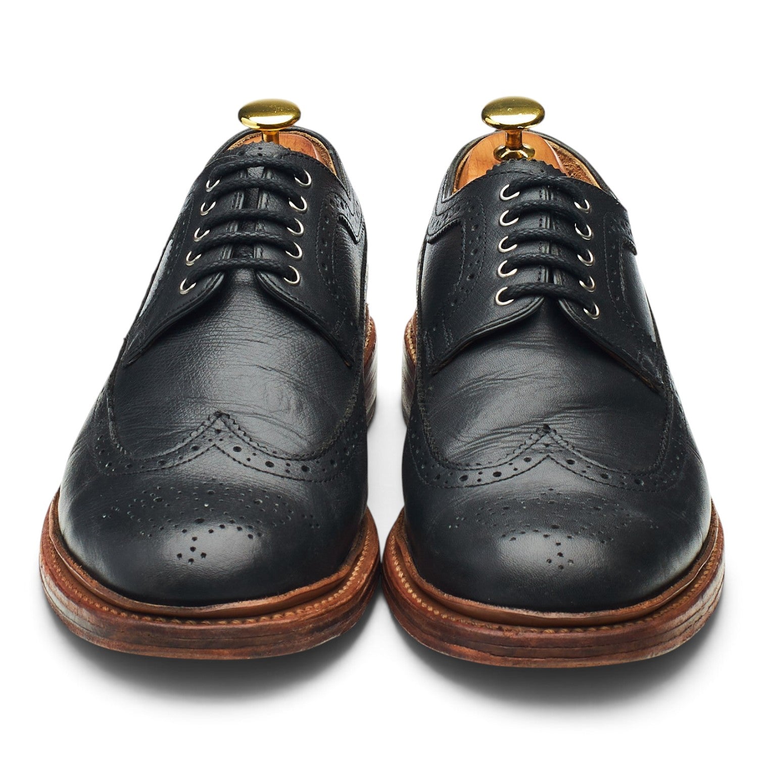 Grenson Sid derbies cuir grainé noir pointure UK 7