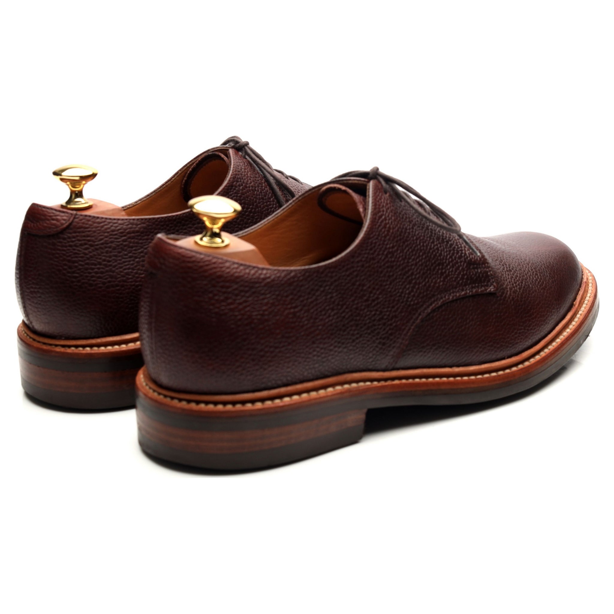 Grenson Lab derby cuir marron foncé UK 9,5 G