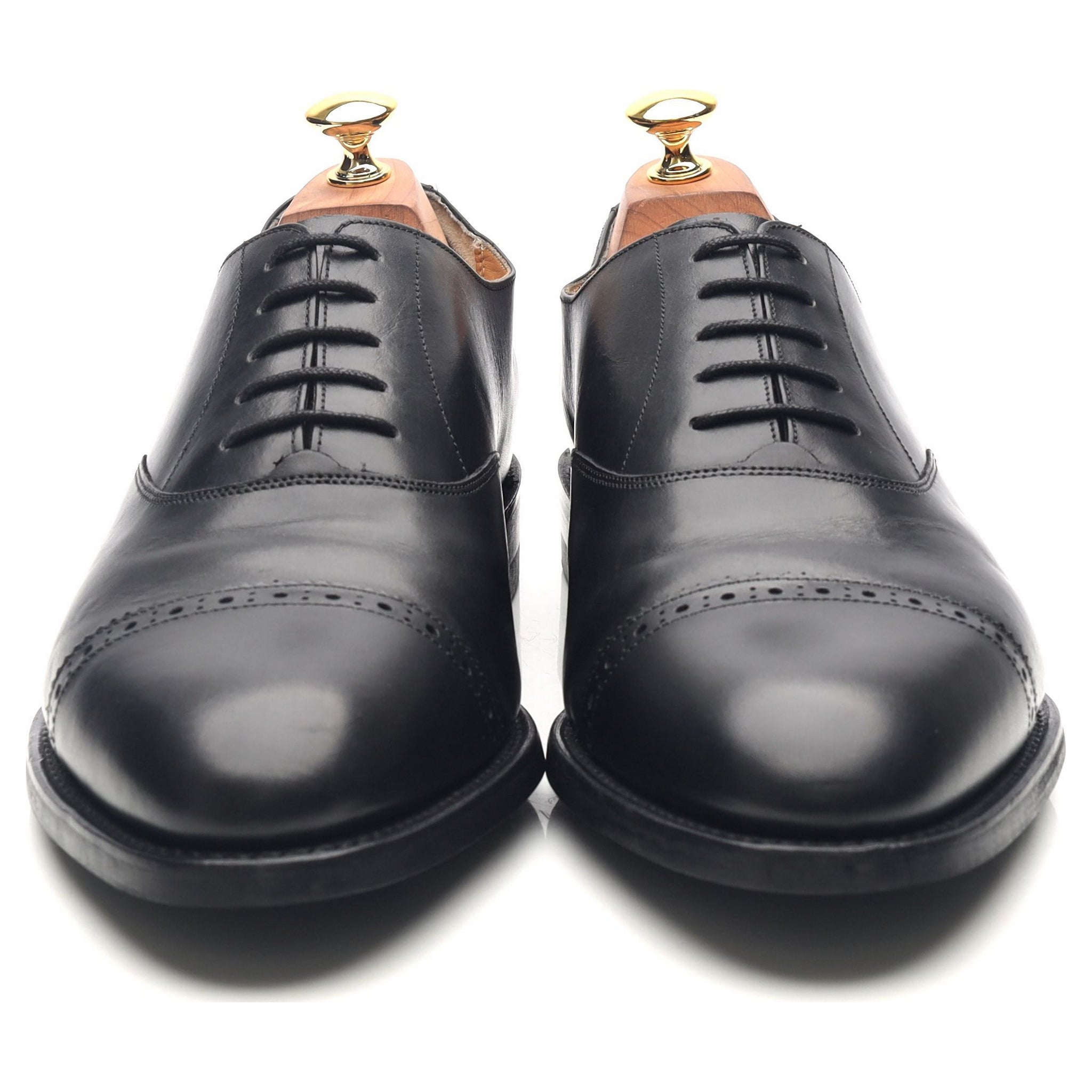 Barker oxford brogue cuir noir UK 10
