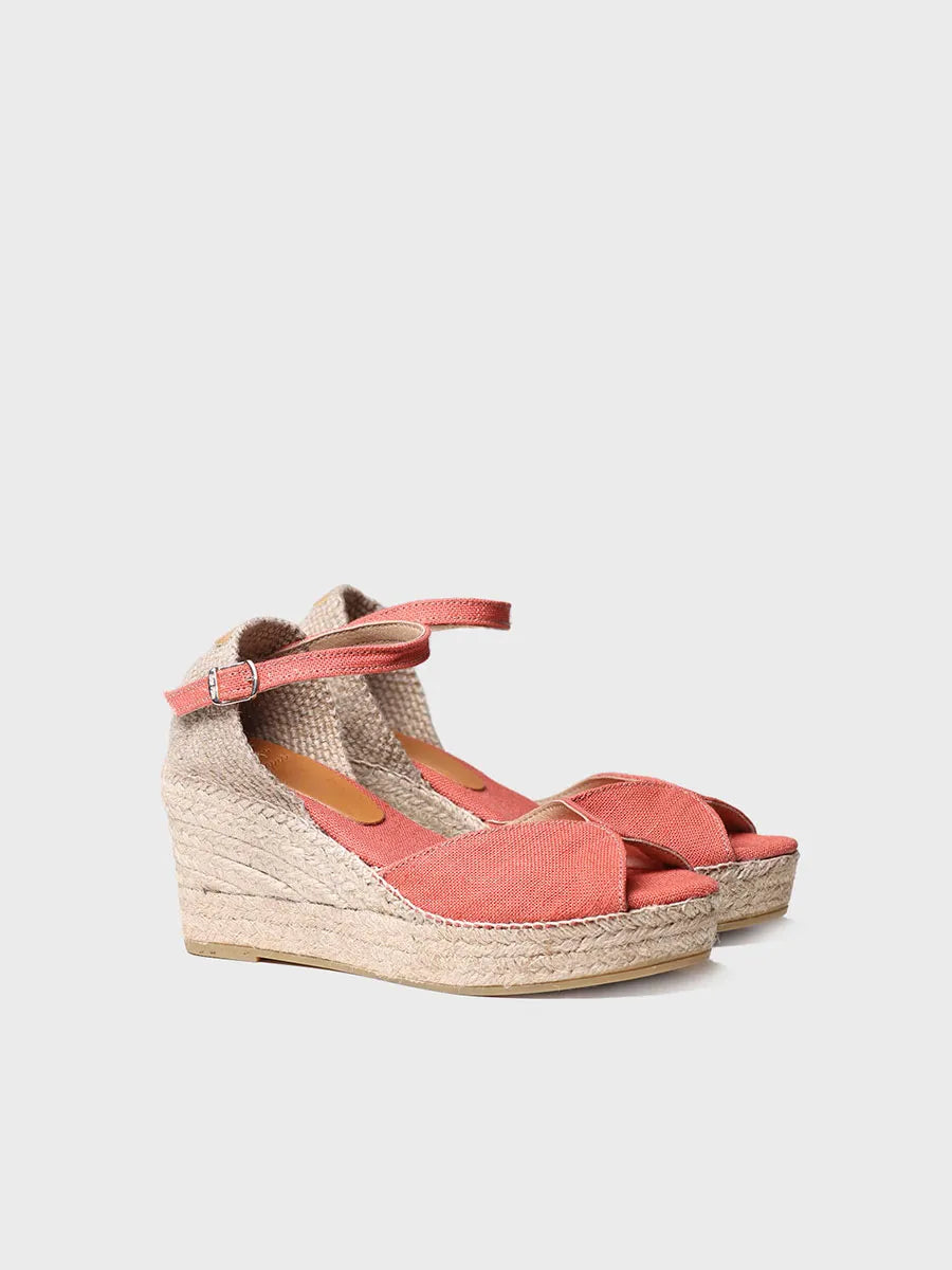 Toni Pons Lua-NT espadrille lin boucle compensée 7 cm