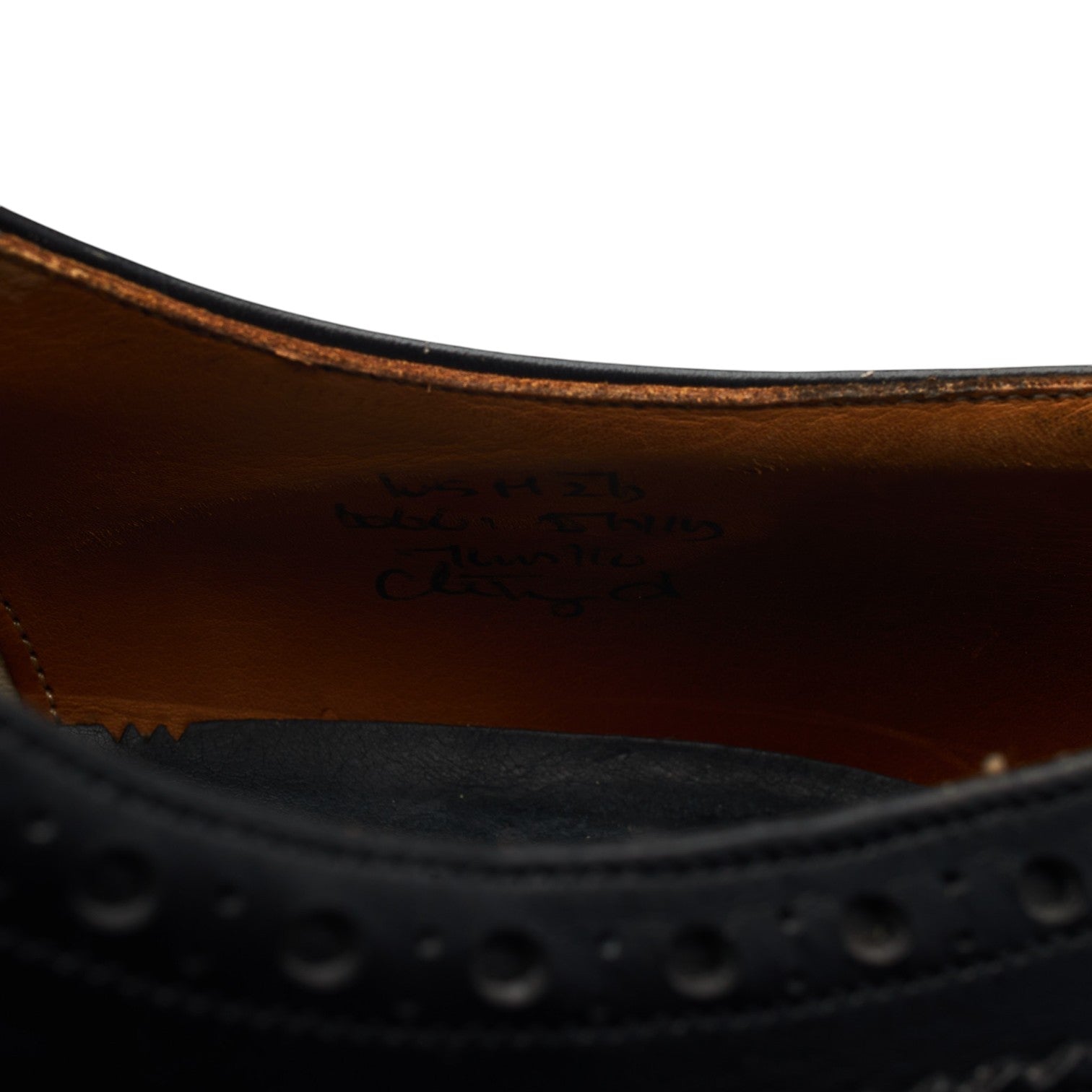 Church's Chetwynd richelieu cuir noir pointure 10.5 large